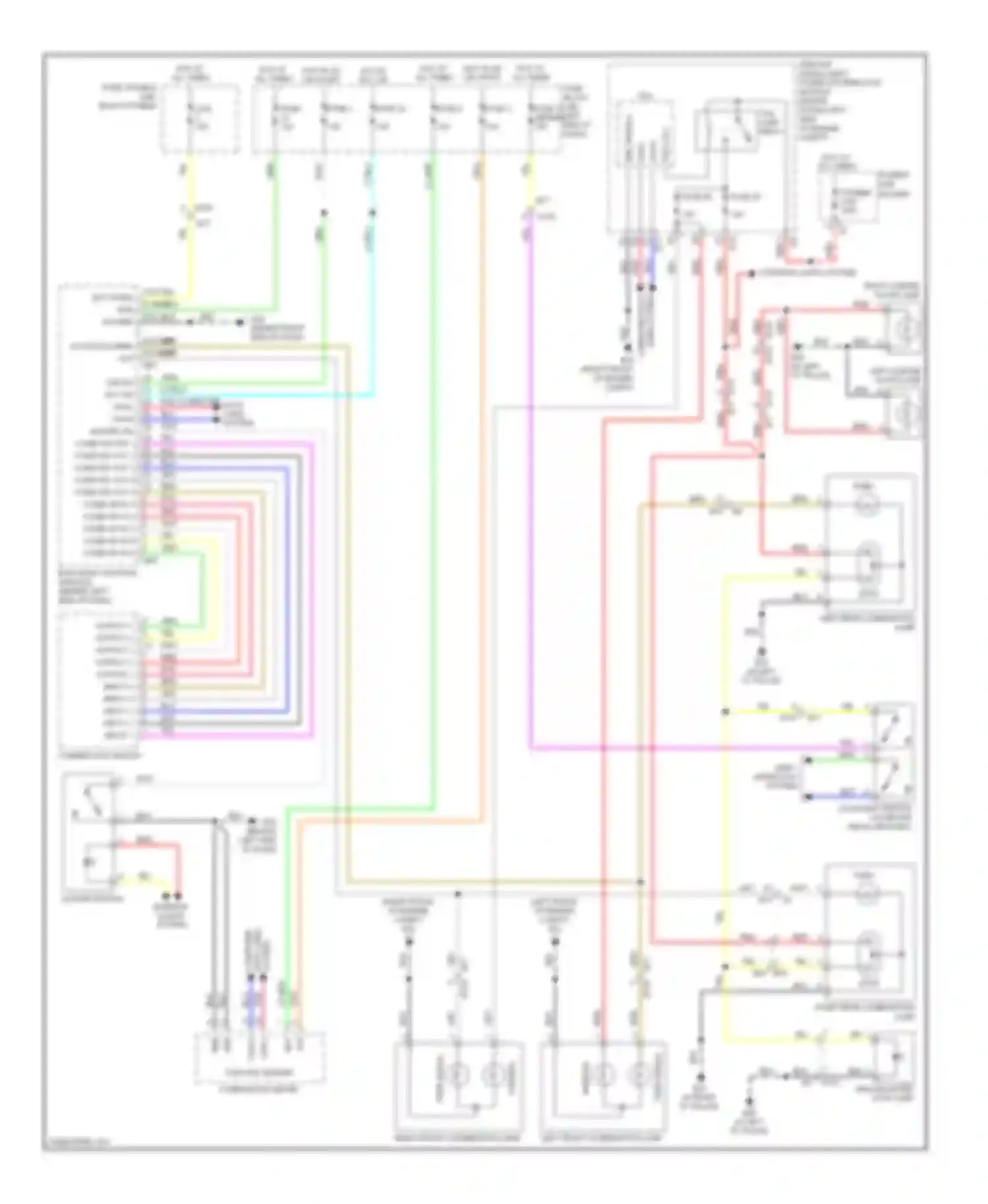 Wiring diagram hot at all times fuse, fusible link block fusible link j for Nissan Rogue I facelift (2010-2013) (1 of 1)
