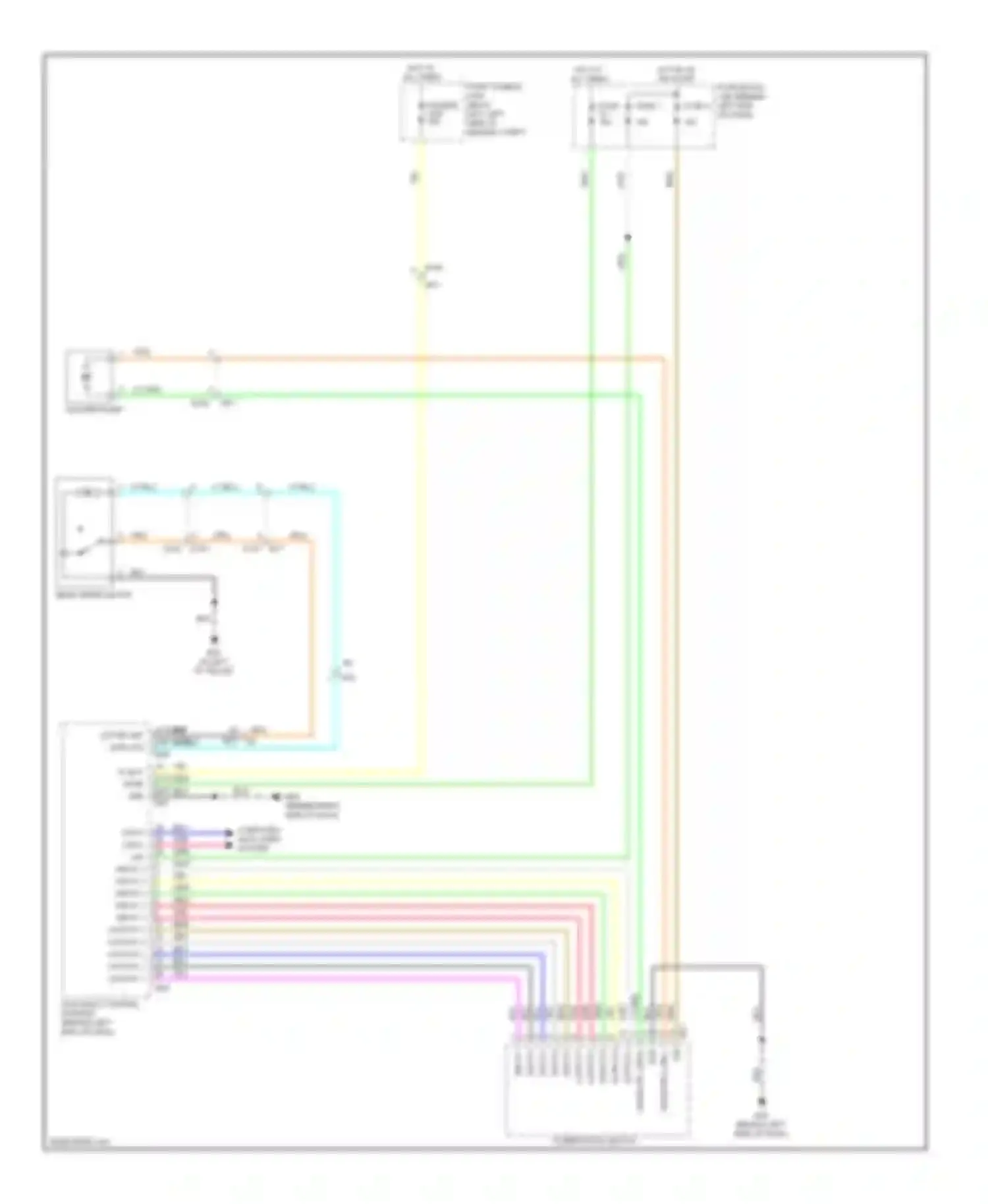 Wiring diagram input 3 for Nissan Rogue I facelift (2010-2013) (4 of 4)