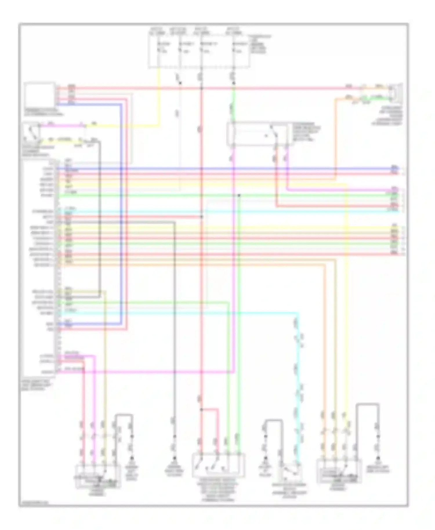 Wiring diagram intelligent key warning buzzer for Nissan Rogue I facelift (2010-2013) (1 of 1)