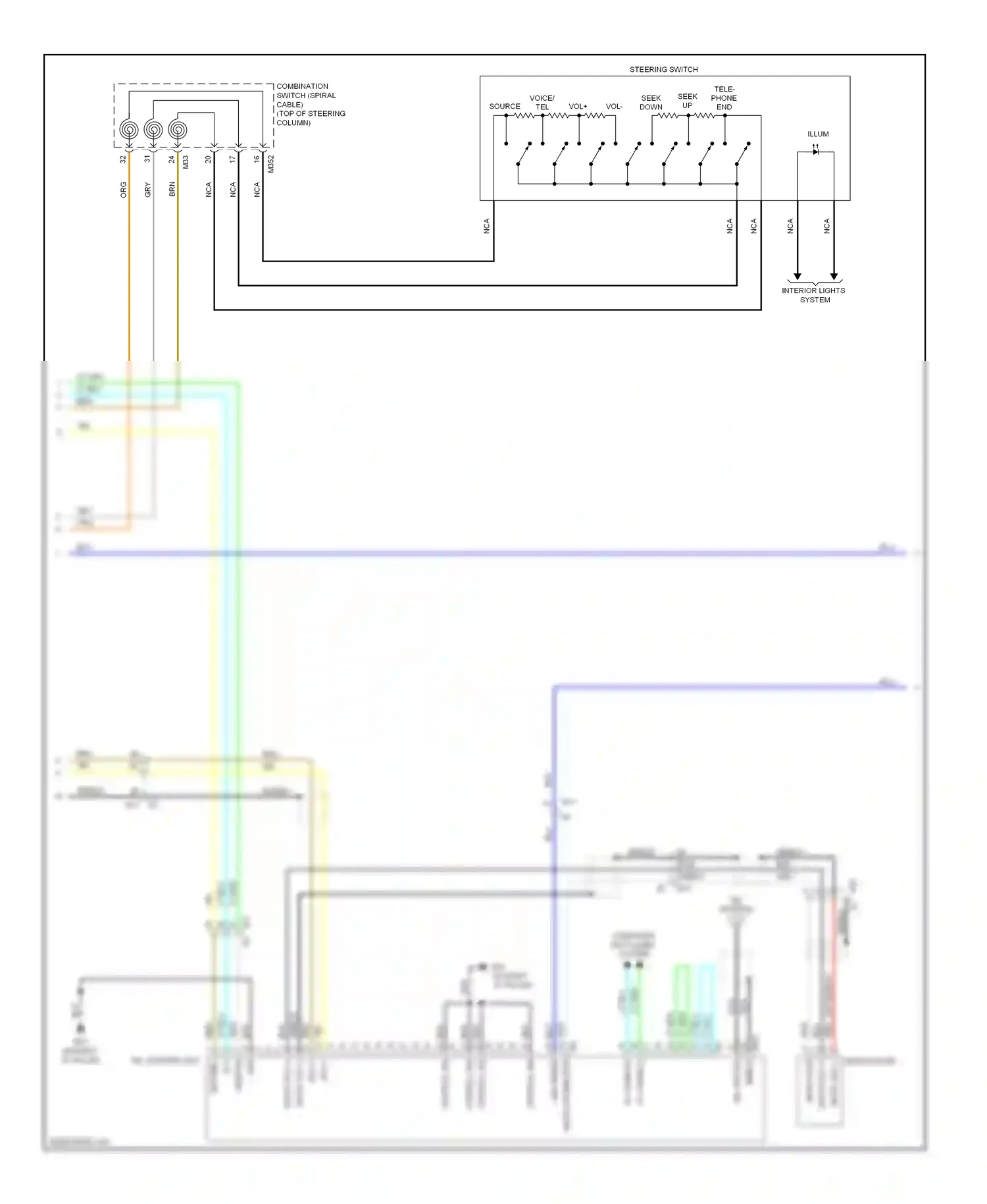 Wiring diagram lt blu for Nissan Rogue I facelift (2010-2013) (36 of 51)