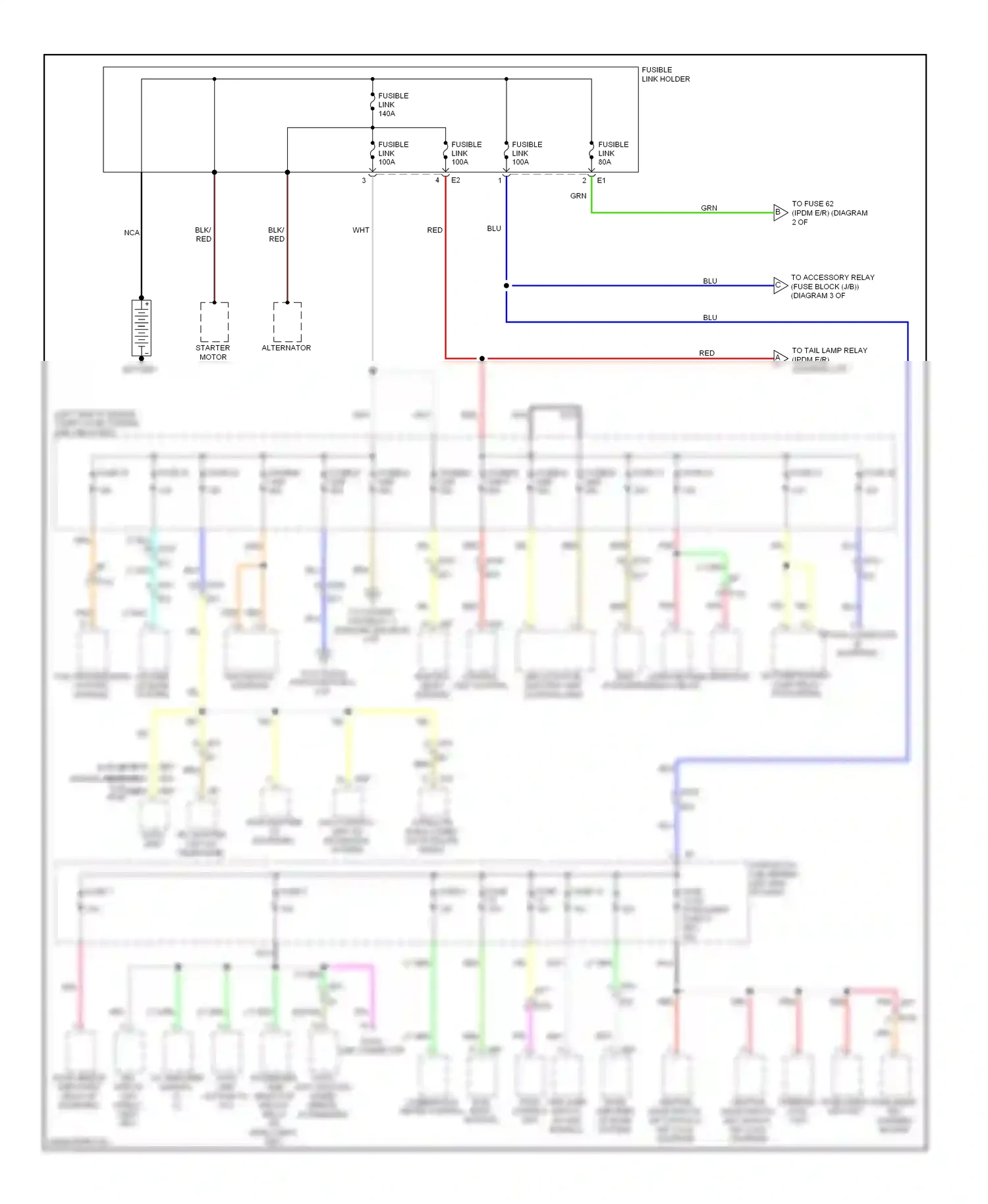 Wiring diagram nca for Nissan Rogue I facelift (2010-2013) (16 of 31)