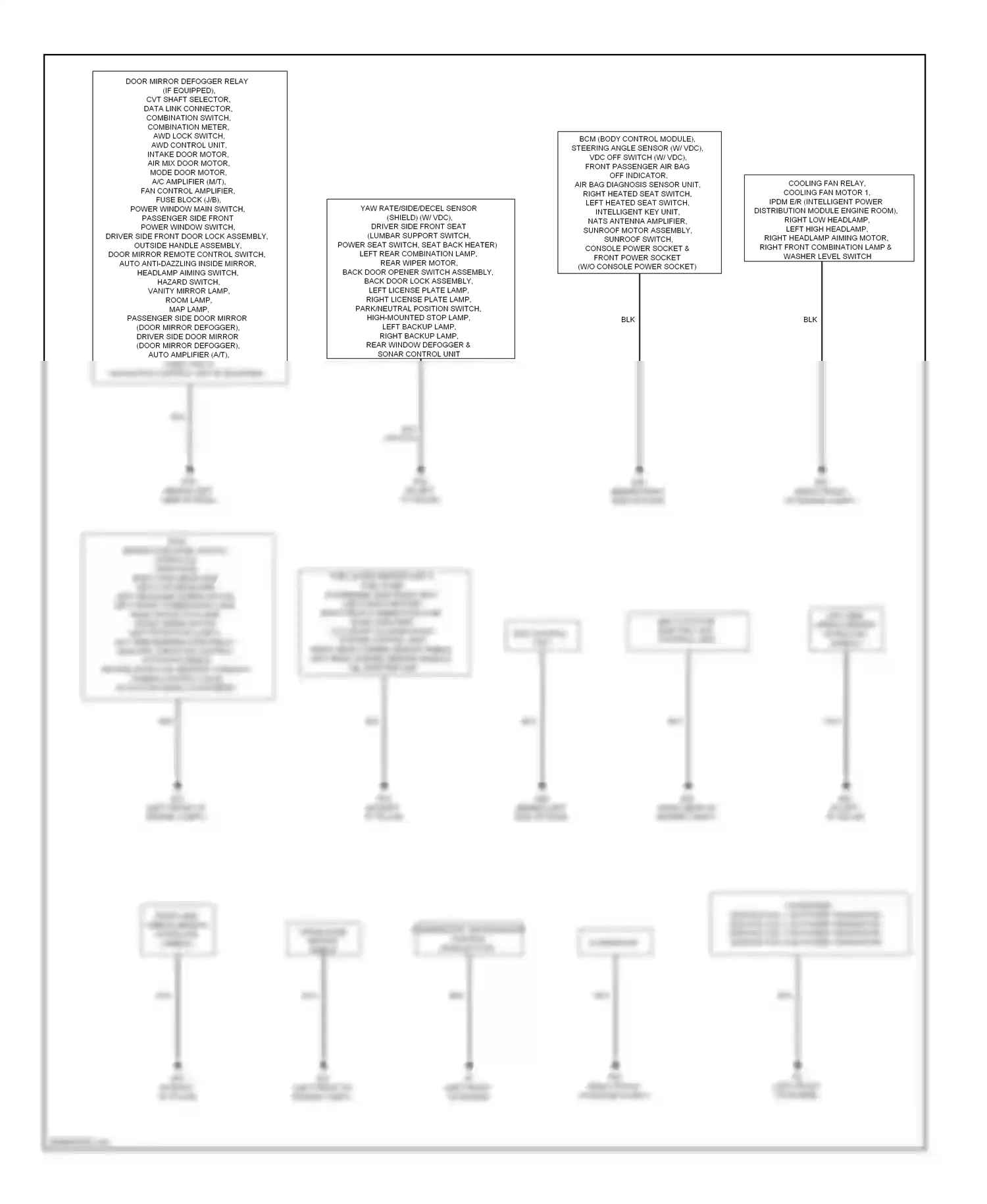 Wiring diagram nca for Nissan Rogue I facelift (2010-2013) (4 of 31)