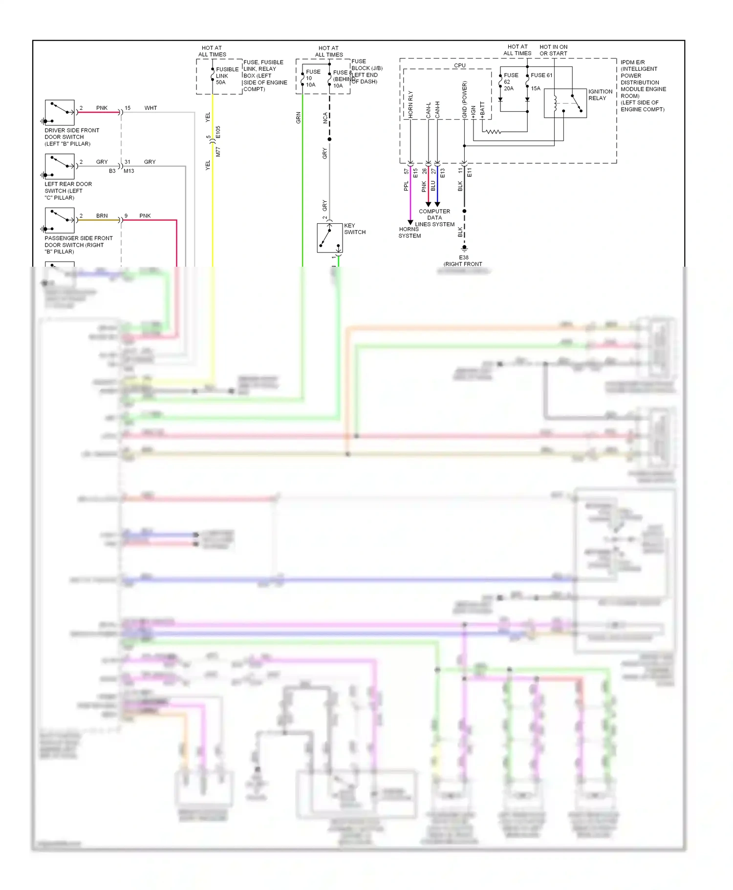 Wiring diagram nca for Nissan Rogue I facelift (2010-2013) (18 of 31)