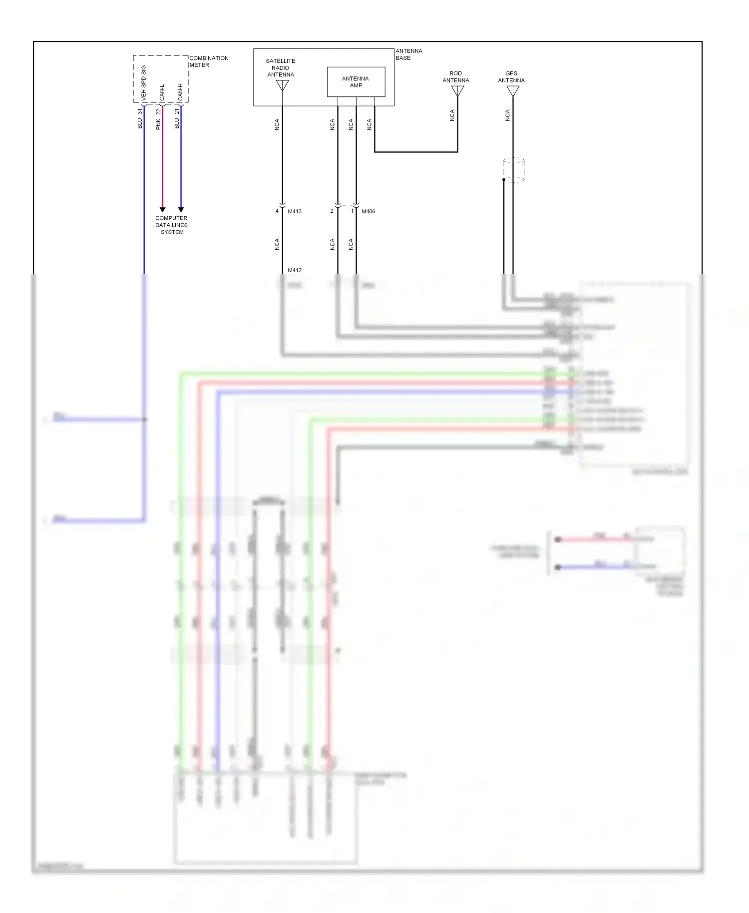 Wiring diagram nca for Nissan Rogue I facelift (2010-2013) (13 of 31)