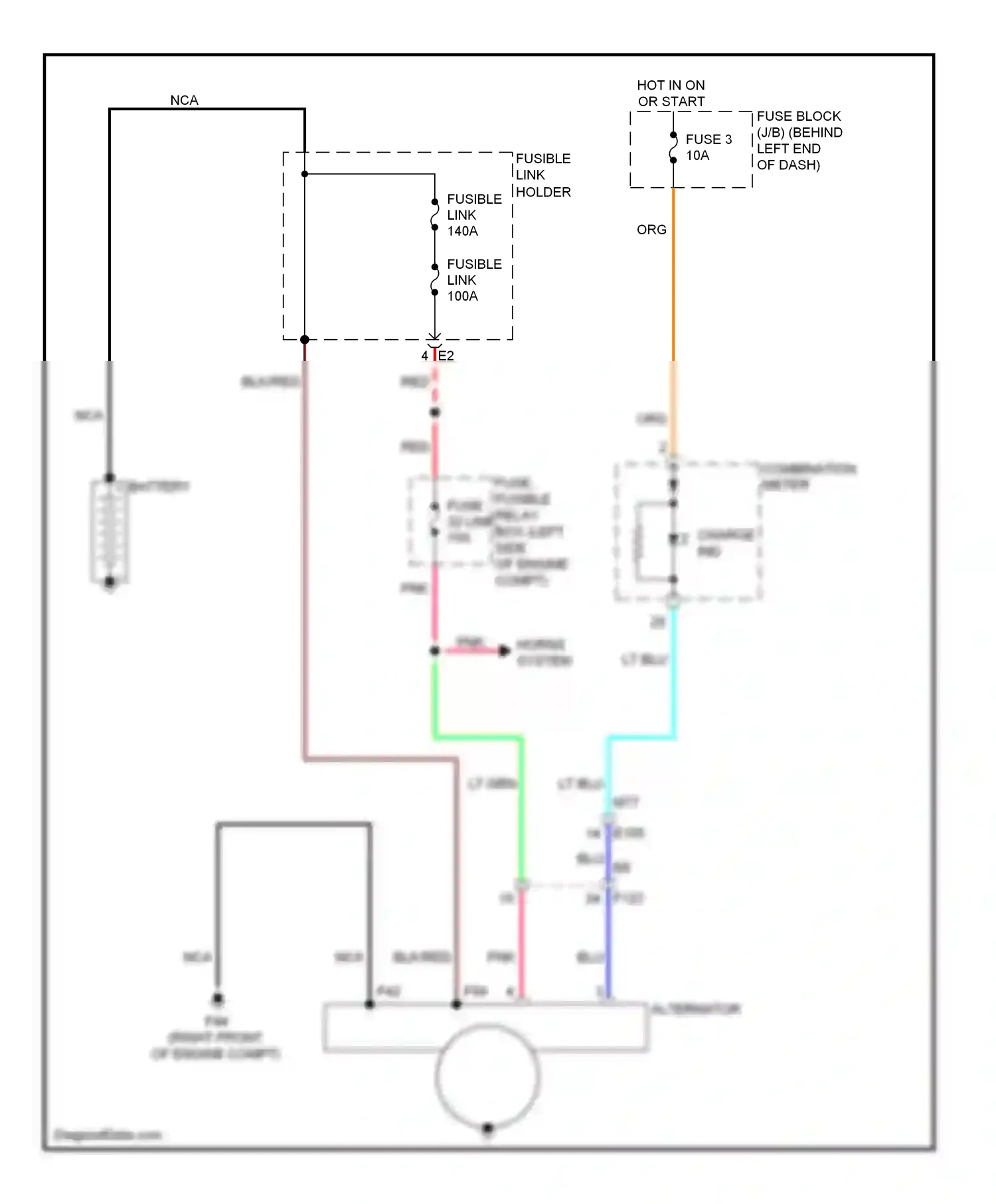 Wiring diagram red for Nissan Rogue I facelift (2010-2013) (52 of 61)