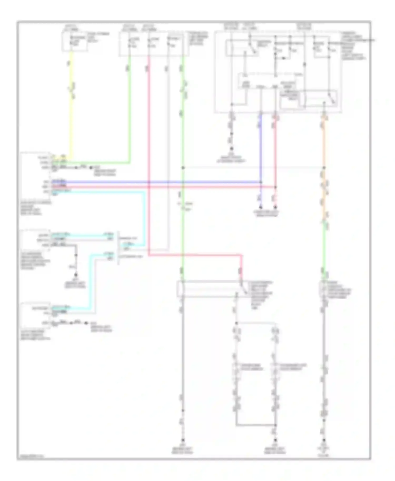 Wiring diagram rr can-h def rear window defogger relay for Nissan Rogue I facelift (2010-2013) (1 of 1)