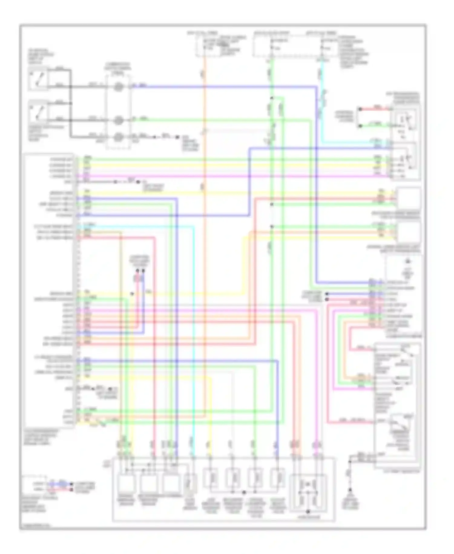 Wiring diagram secondary pressure sensor for Nissan Rogue I facelift (2010-2013) (1 of 1)