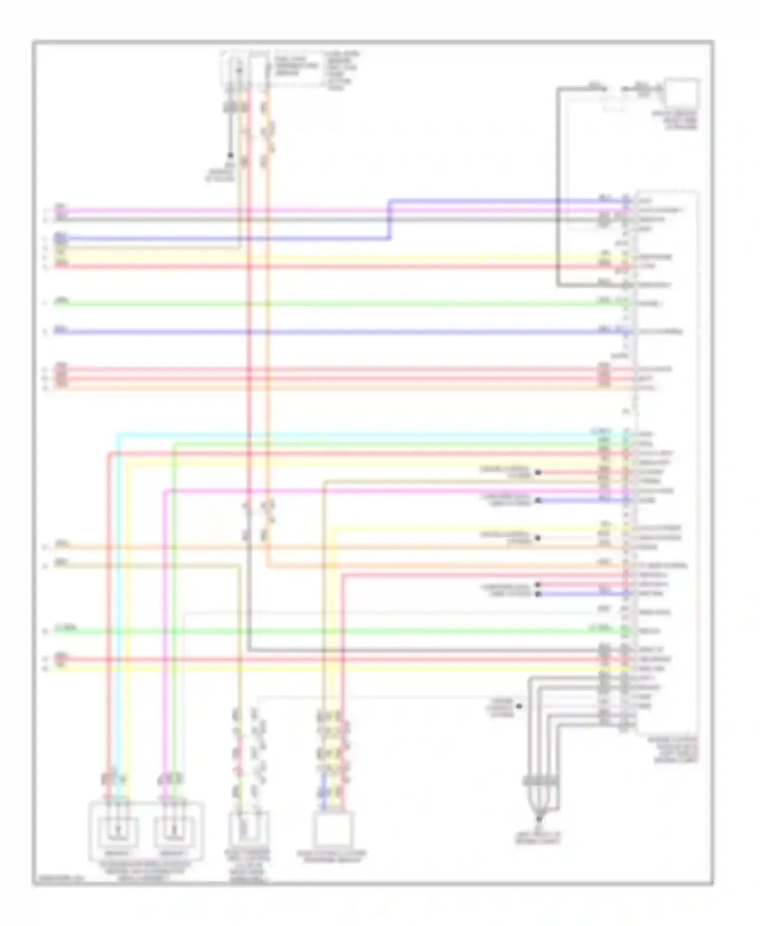 Wiring diagram sensor 2 for Nissan Rogue I facelift (2010-2013) (2 of 2)