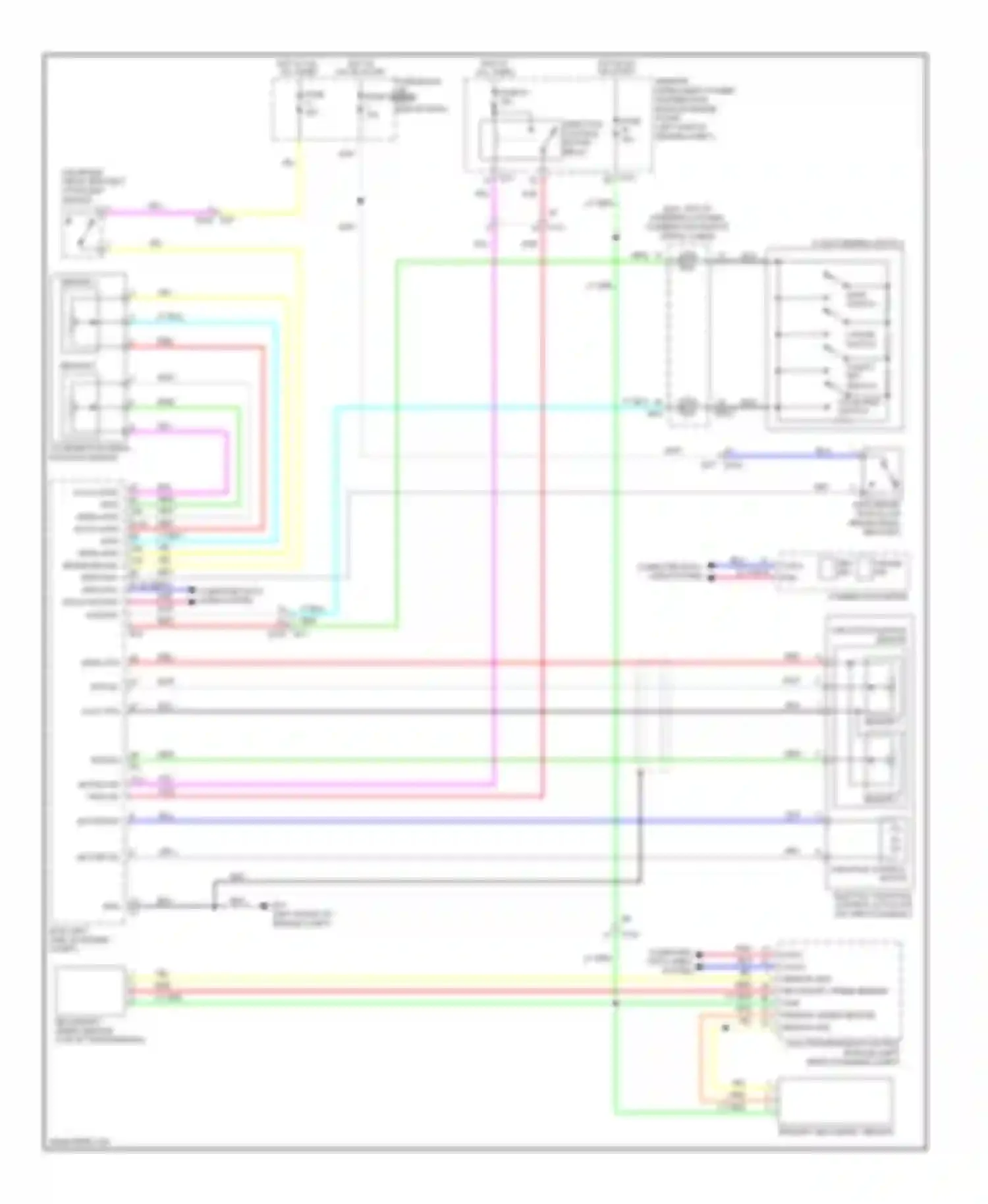 Wiring diagram throttle control motor relay for Nissan Rogue I facelift (2010-2013) (1 of 3)
