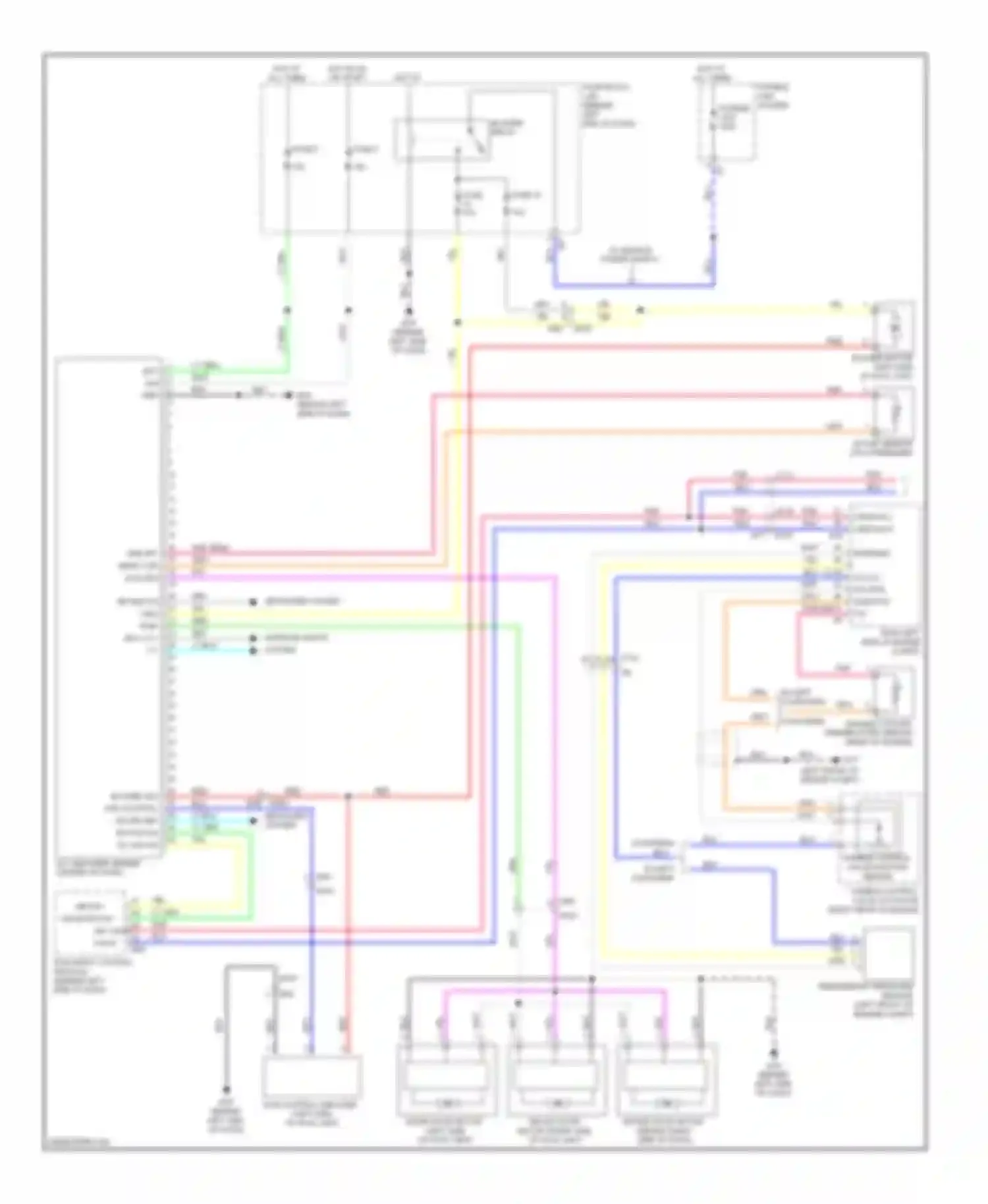 Wiring diagram tumble control valve position sensor for Nissan Rogue I facelift (2010-2013) (3 of 4)