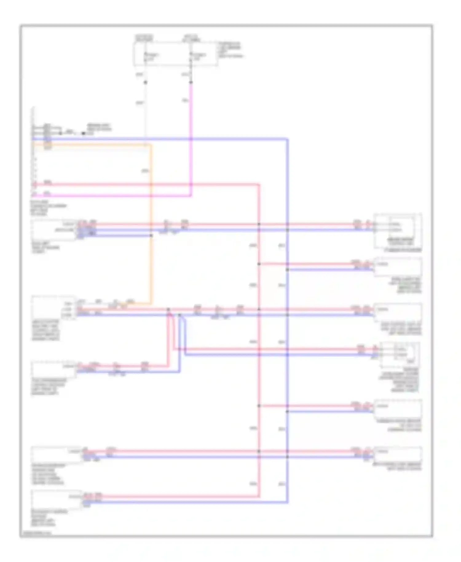 Wiring diagram unified meter control unit for Nissan Rogue I facelift (2010-2013) (1 of 3)