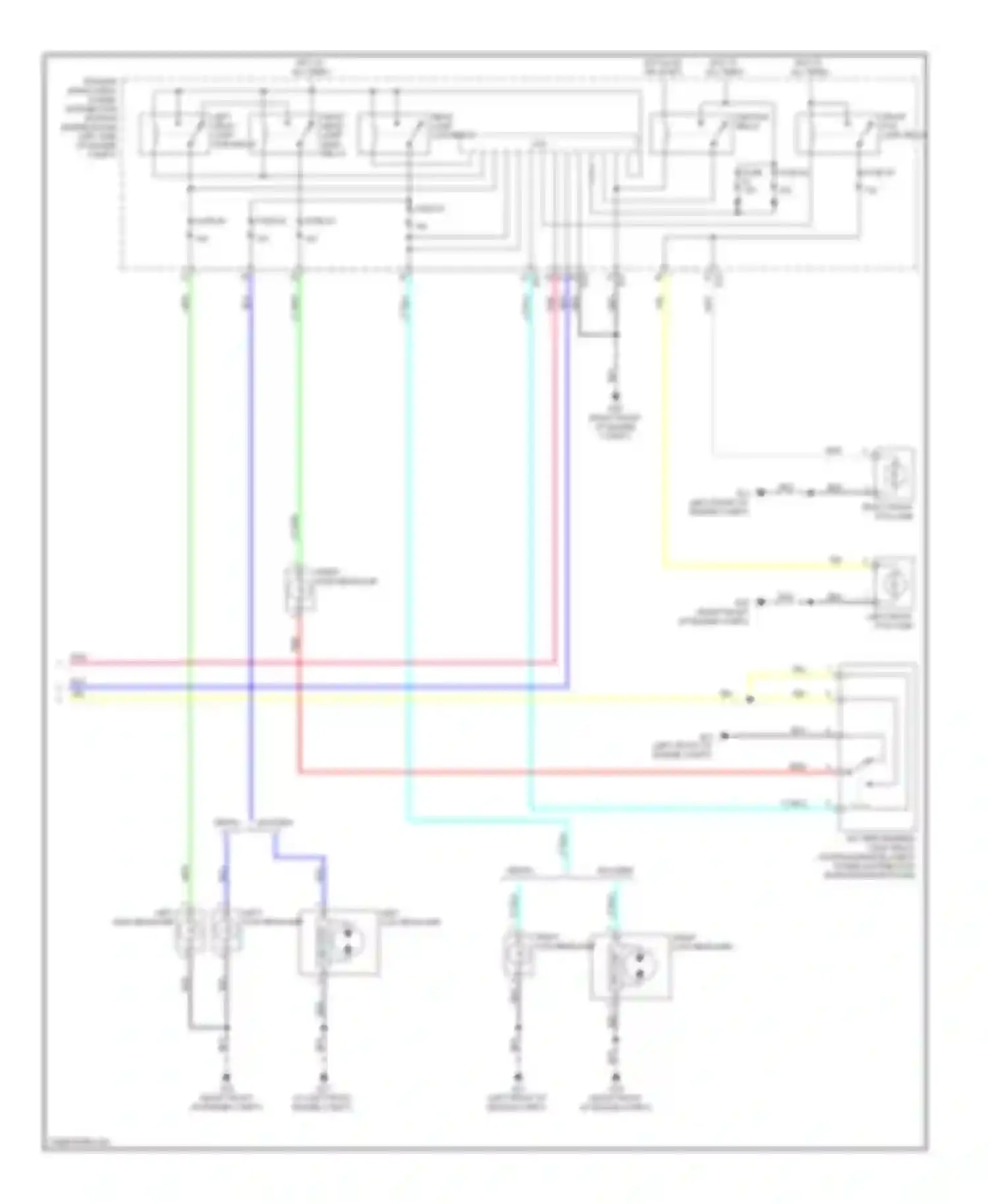 Rogue Nissan I (2007-2010): Headlights circuit, with drl (2 of 2)