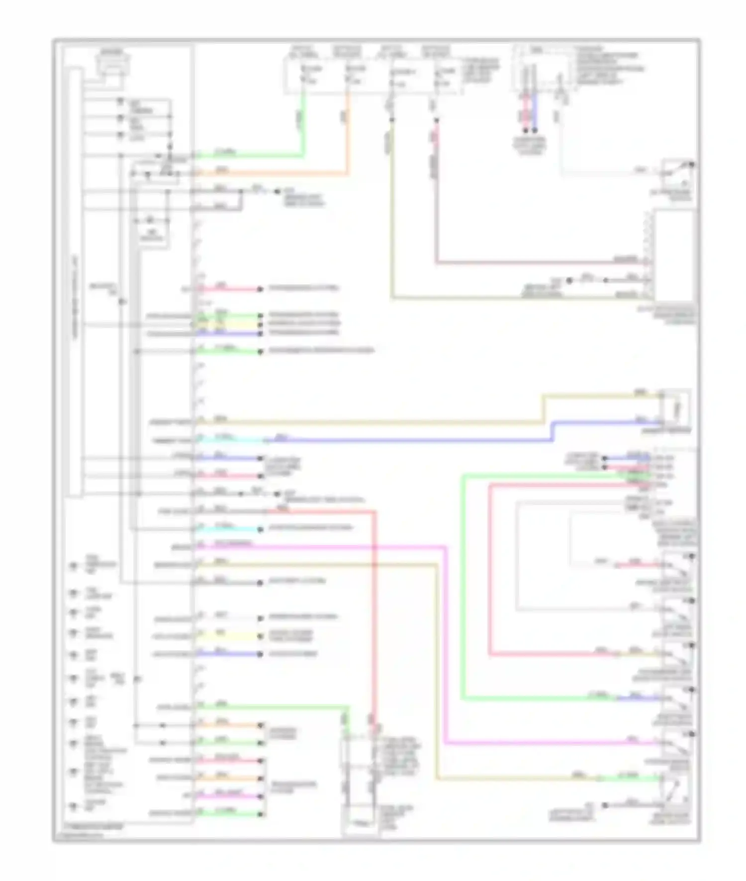 Rogue Nissan I (2007-2010): Instrument cluster circuit