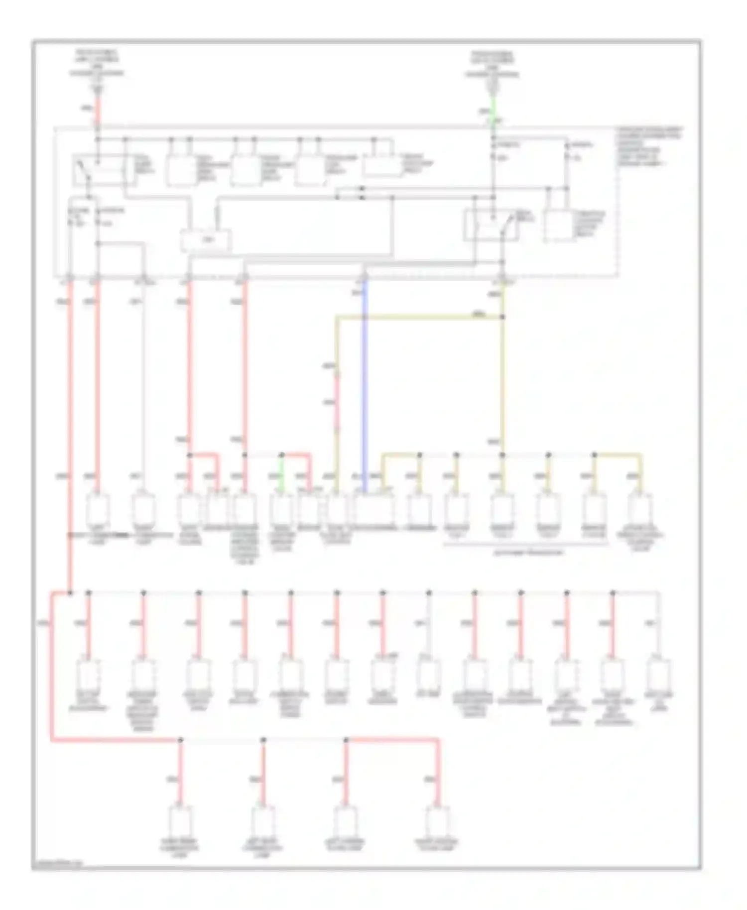 Rogue Nissan I (2007-2010): Power distribution circuit (2 of 4)