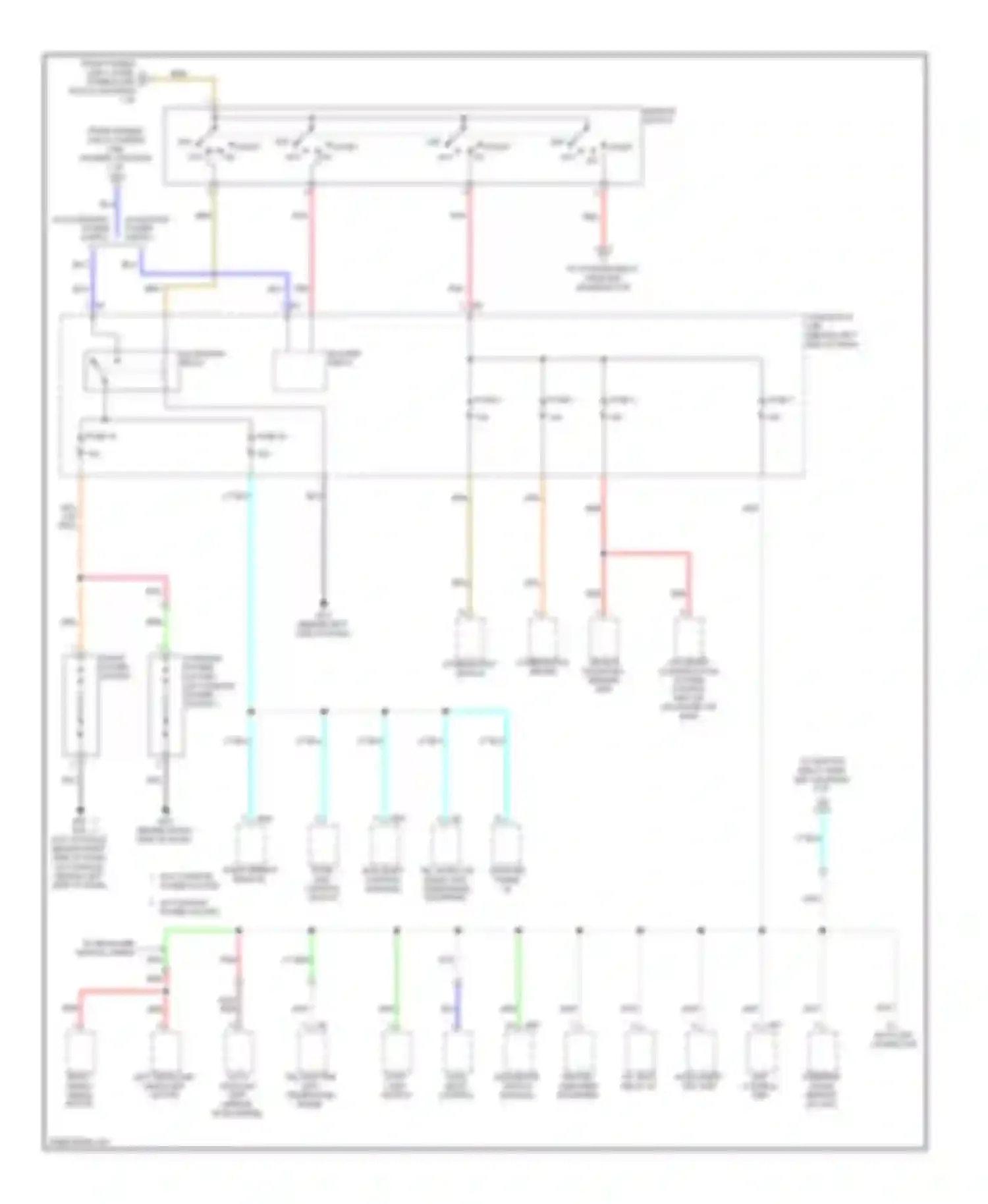 Rogue Nissan I (2007-2010): Power distribution circuit (3 of 4)
