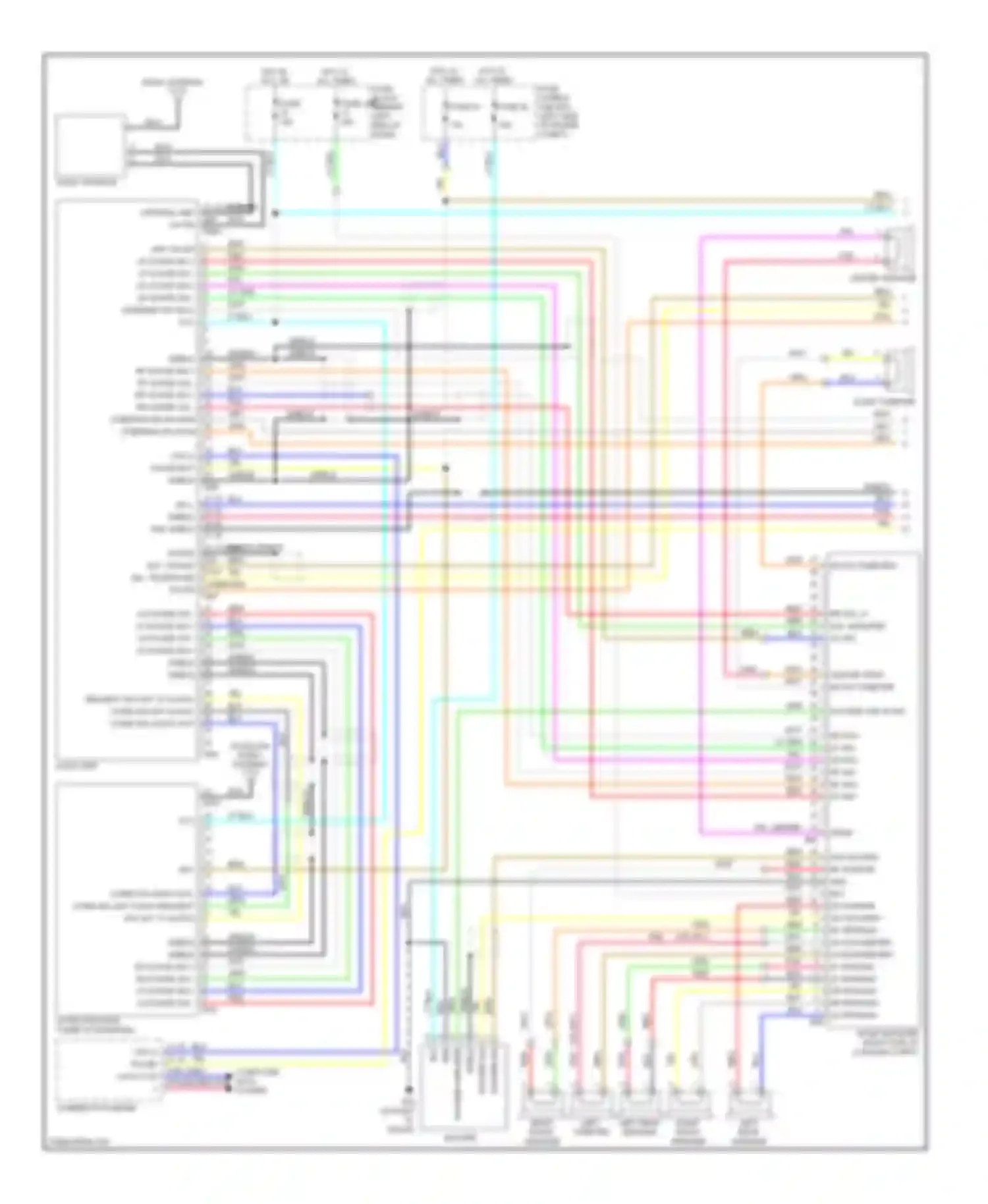 Rogue Nissan I (2007-2010): Bose radio circuit (1 of 2)
