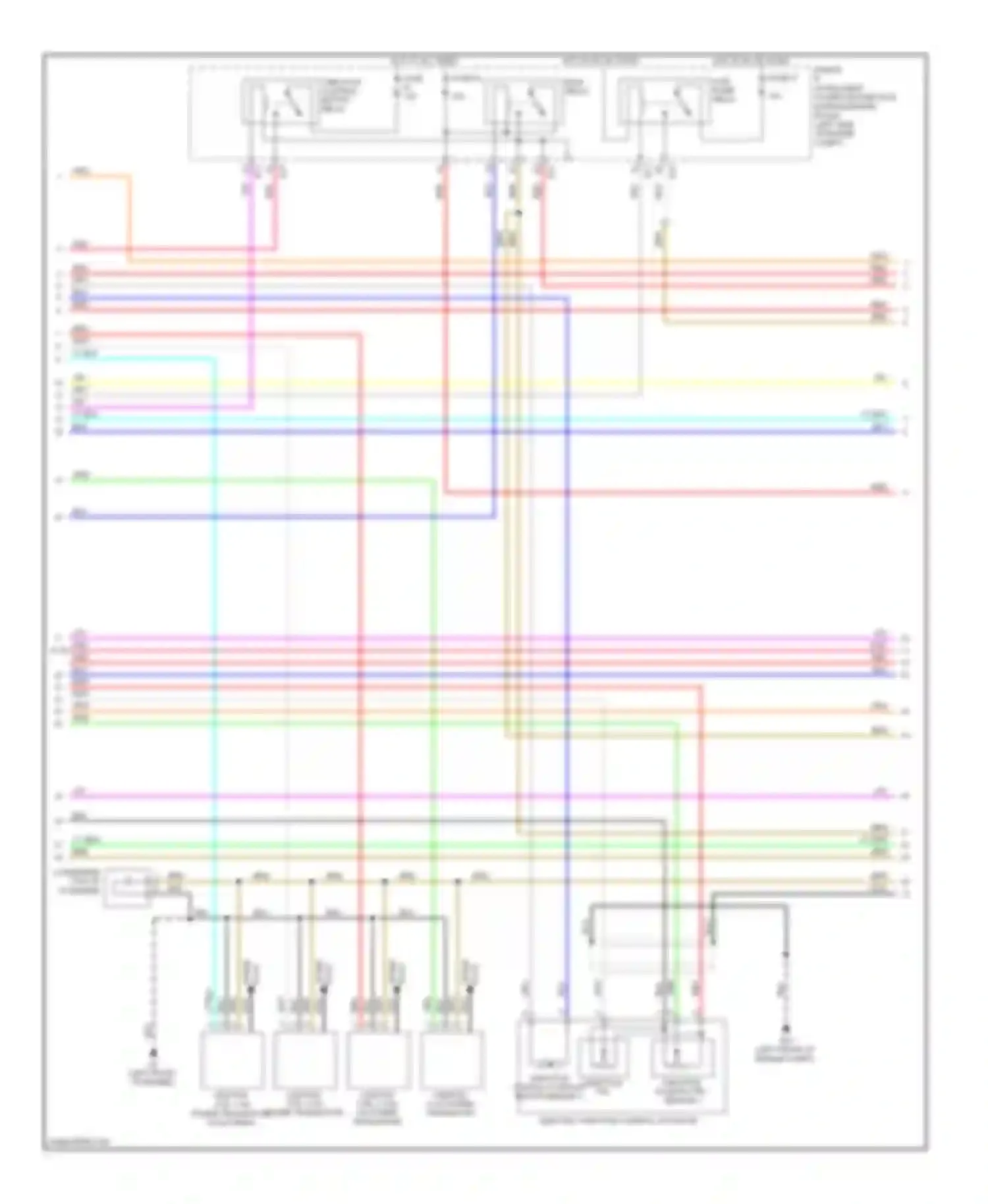 Wiring diagram ecm relay for Nissan Rogue I (2007-2010) (2 of 2)