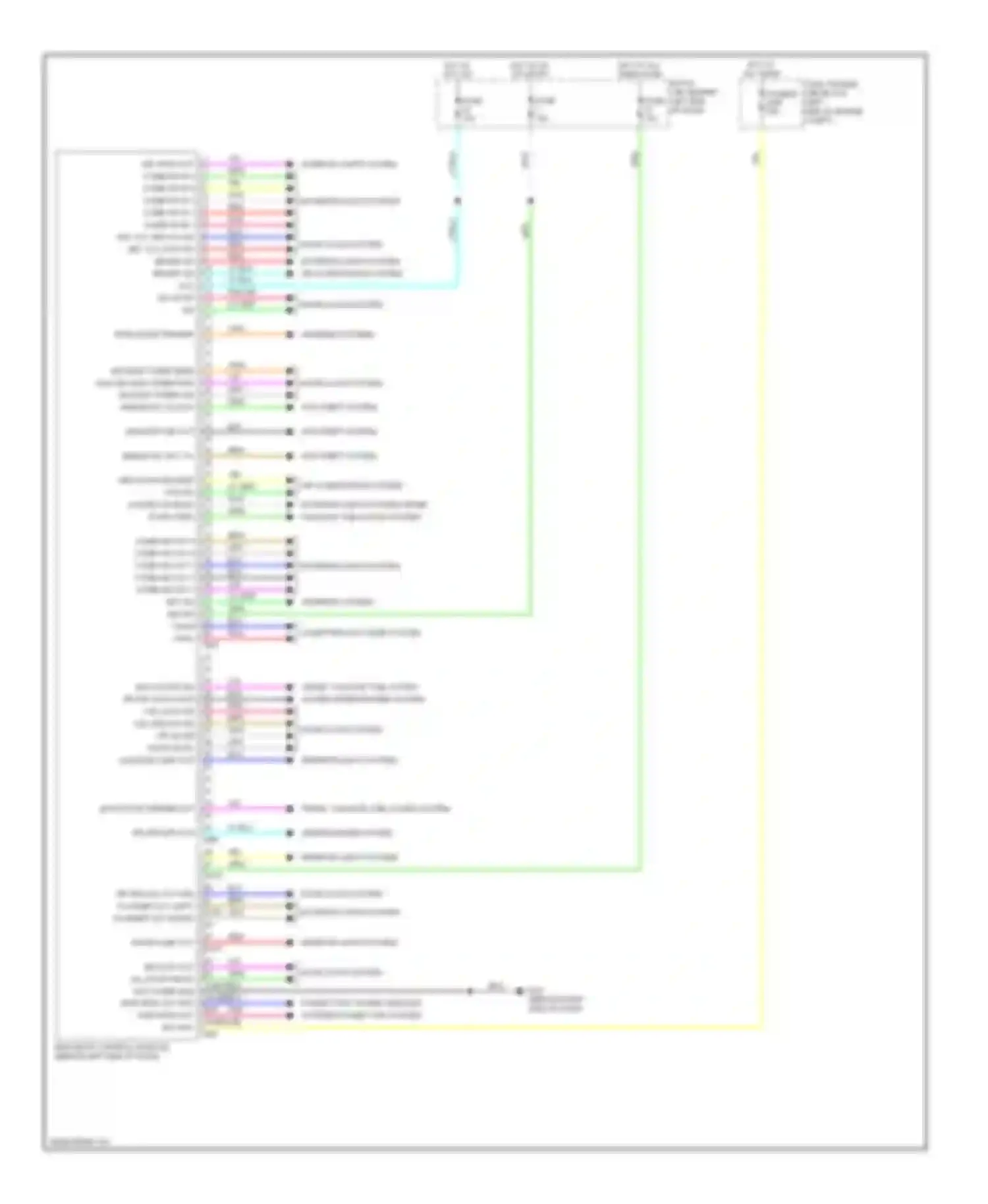 Wiring diagram exterior lights system air conditioning system for Nissan Rogue I (2007-2010) (1 of 1)