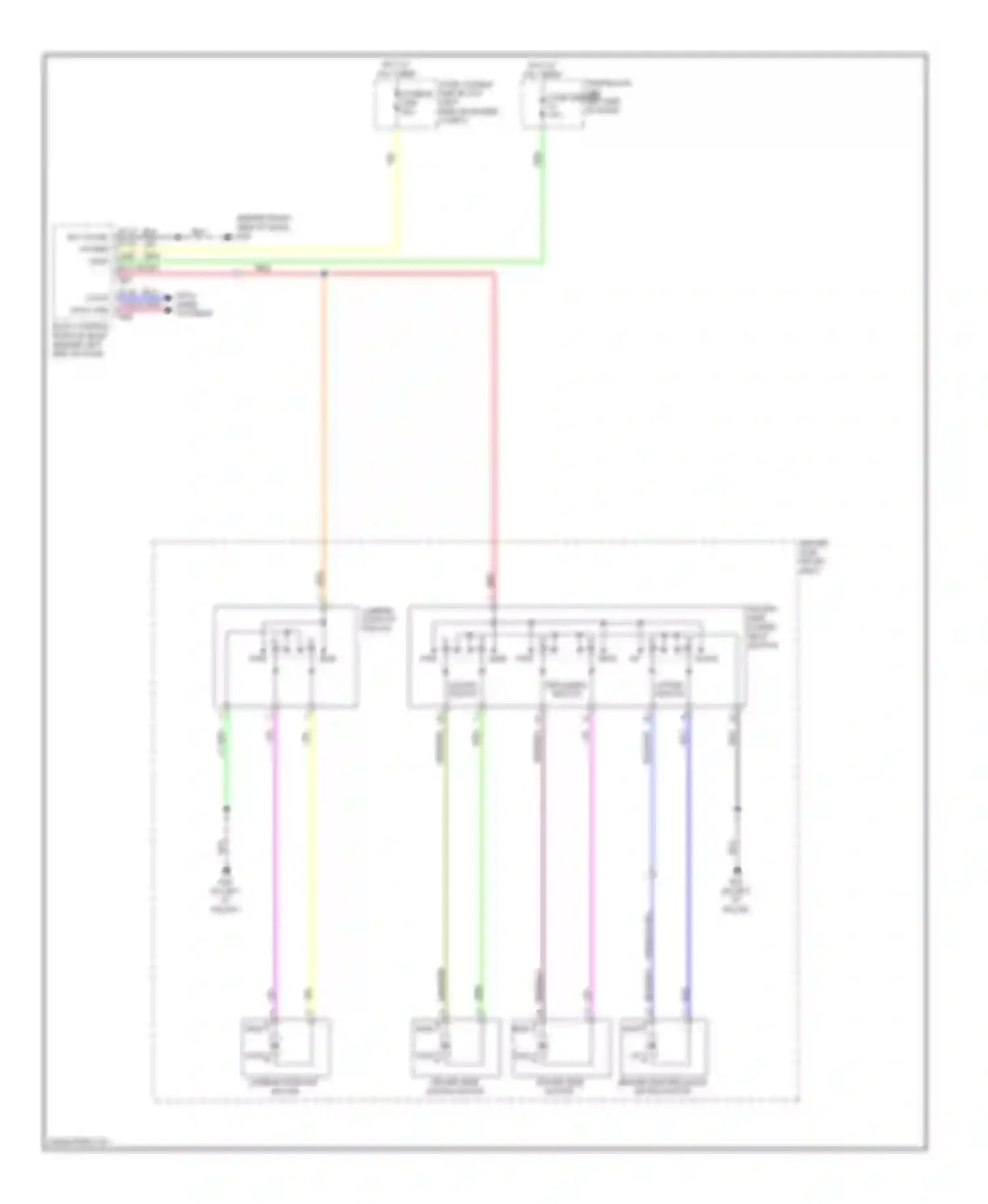 Wiring diagram fuse behind left end of dash) for Nissan Rogue I (2007-2010) (1 of 1)