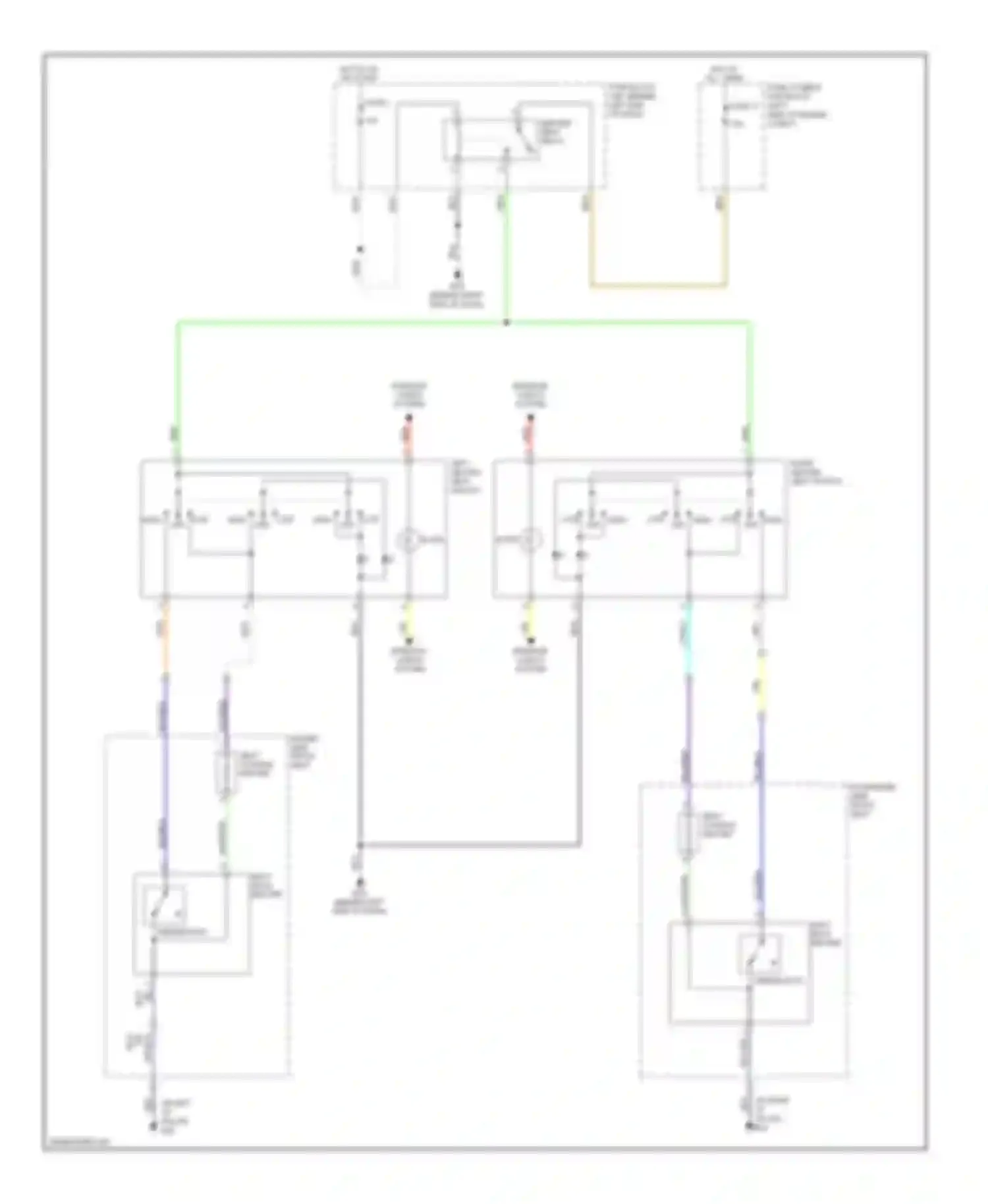 Wiring diagram hot in on or start for Nissan Rogue I (2007-2010) (22 of 37)