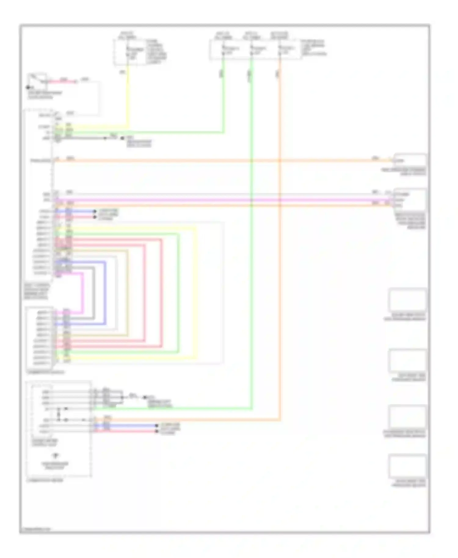 Wiring diagram hot in on or start for Nissan Rogue I (2007-2010) (37 of 37)