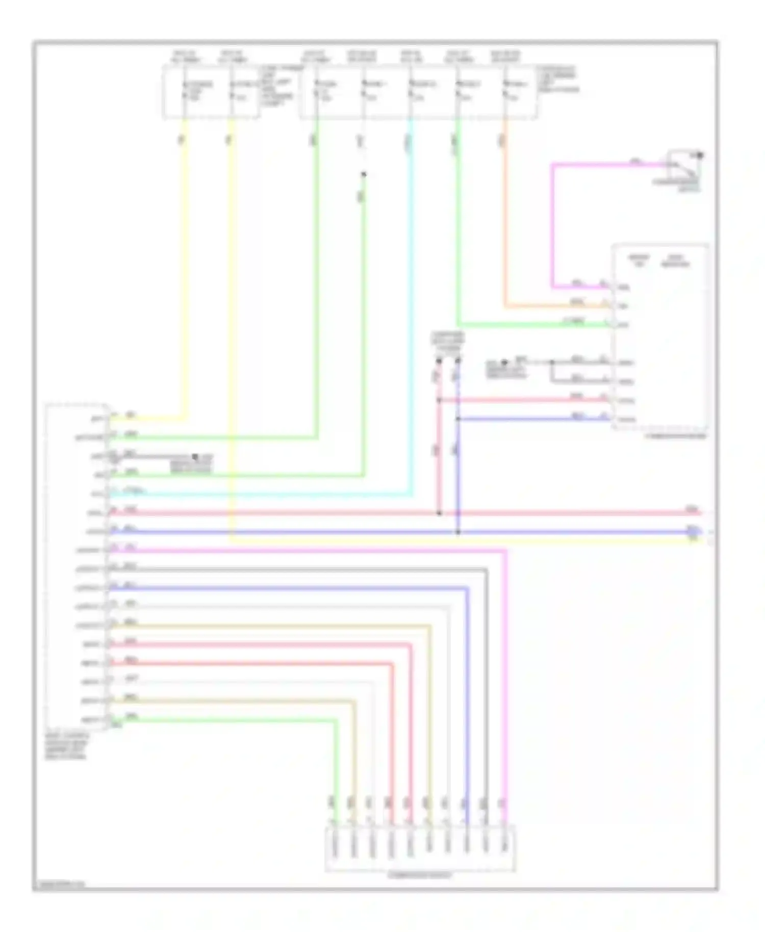 Wiring diagram input 3 for Nissan Rogue I (2007-2010) (1 of 4)