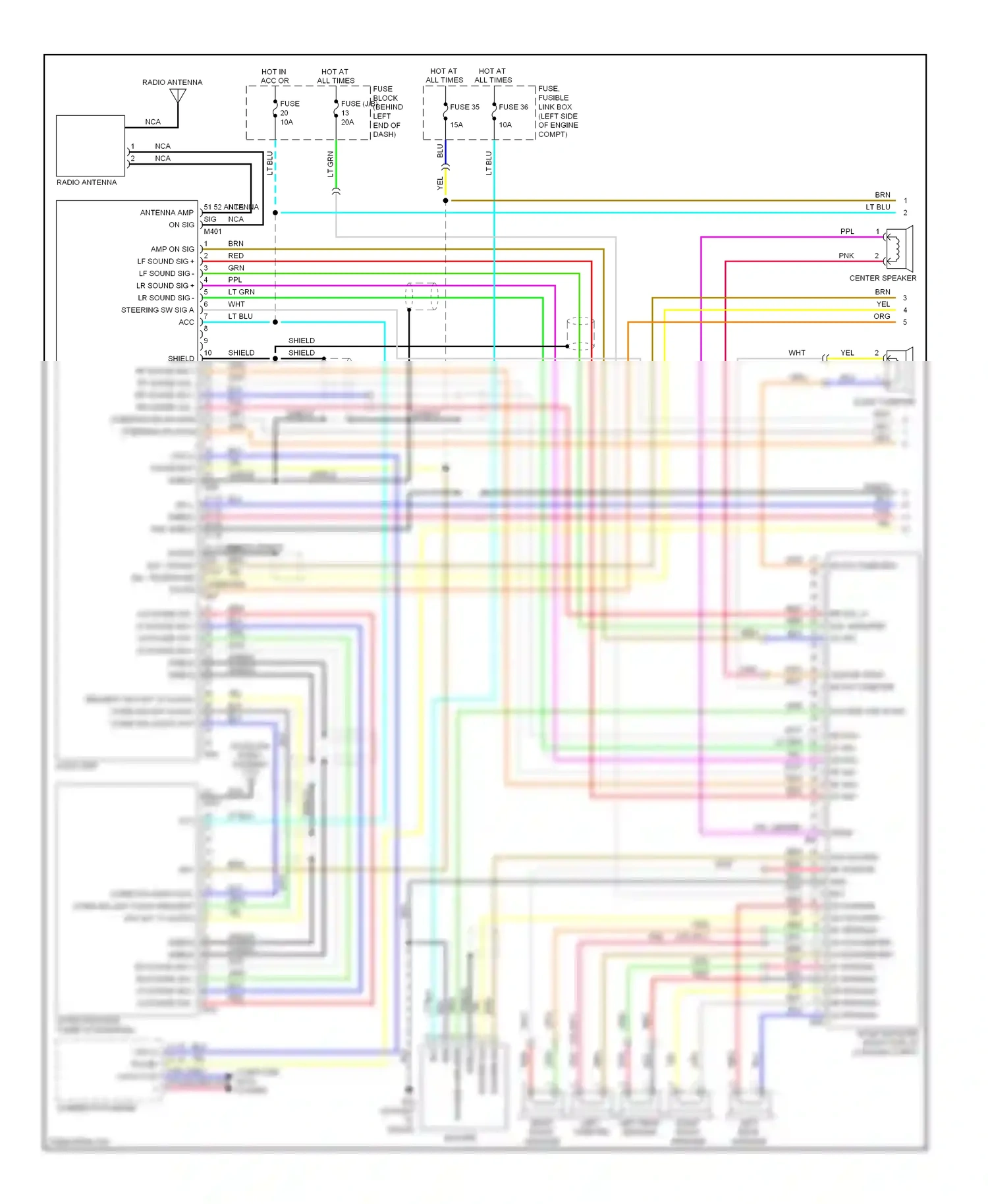 Wiring diagram nca for Nissan Rogue I (2007-2010) (13 of 25)