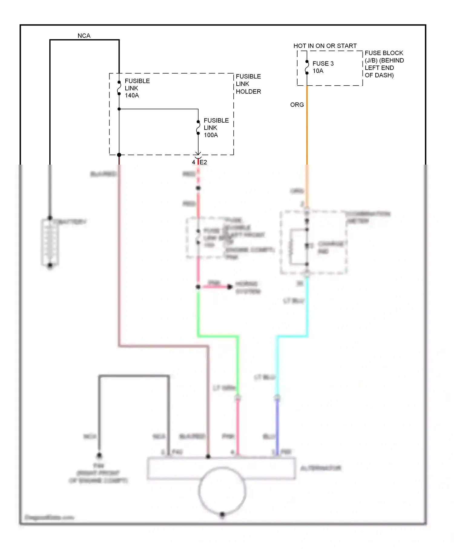 Wiring diagram nca for Nissan Rogue I (2007-2010) (15 of 25)
