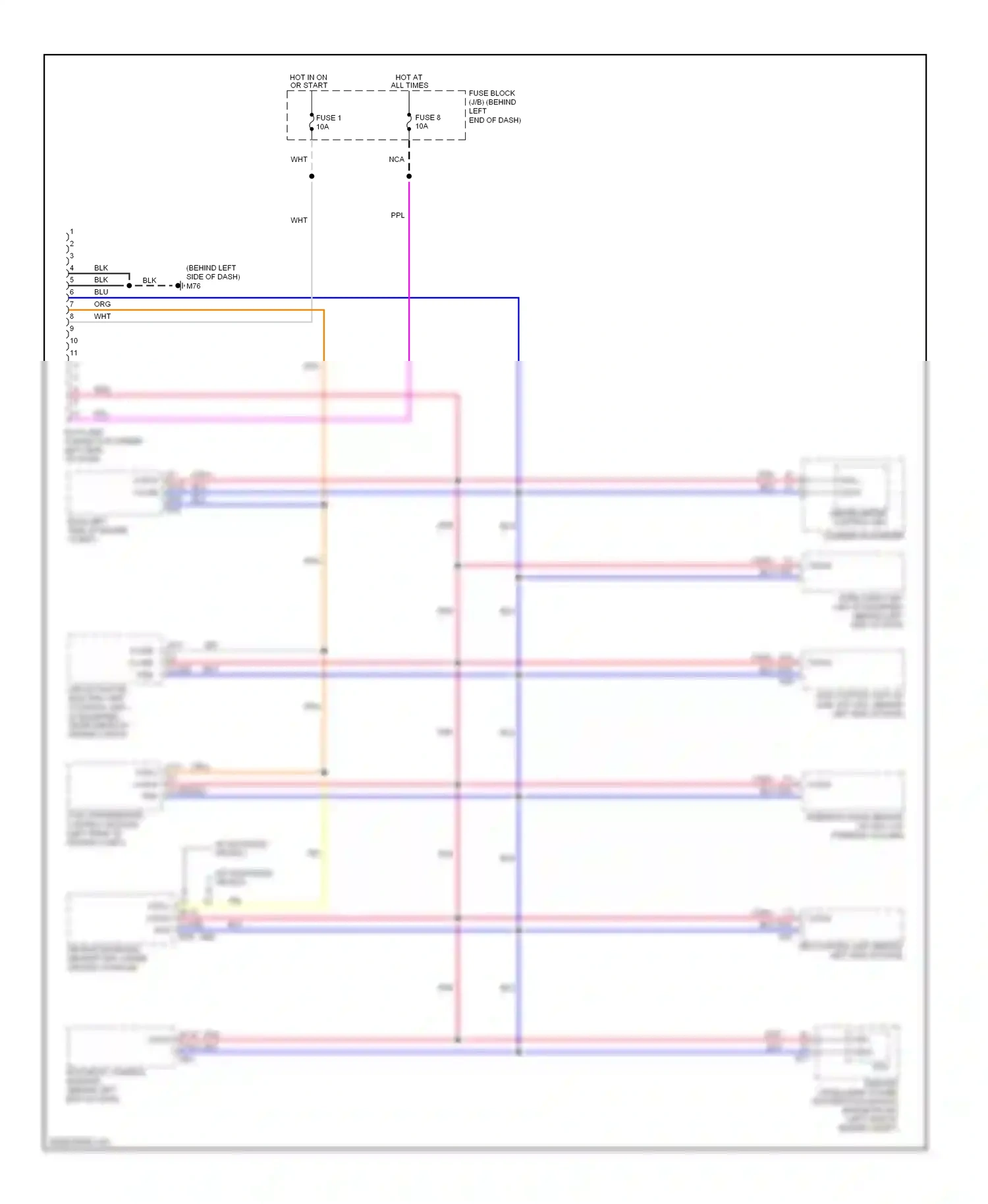 Wiring diagram nca for Nissan Rogue I (2007-2010) (1 of 25)