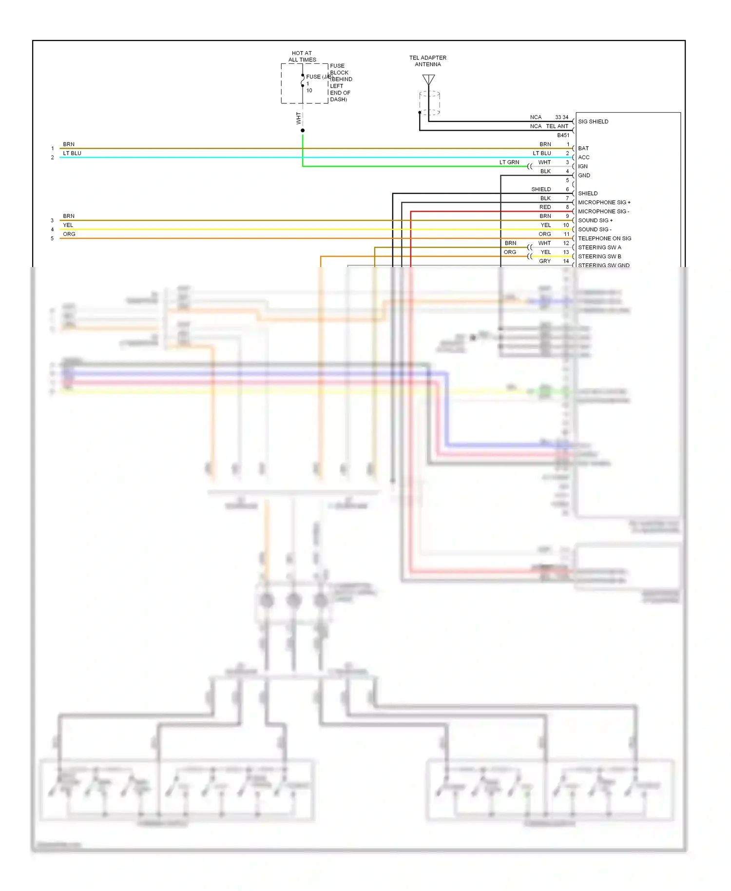 Wiring diagram nca for Nissan Rogue I (2007-2010) (14 of 25)