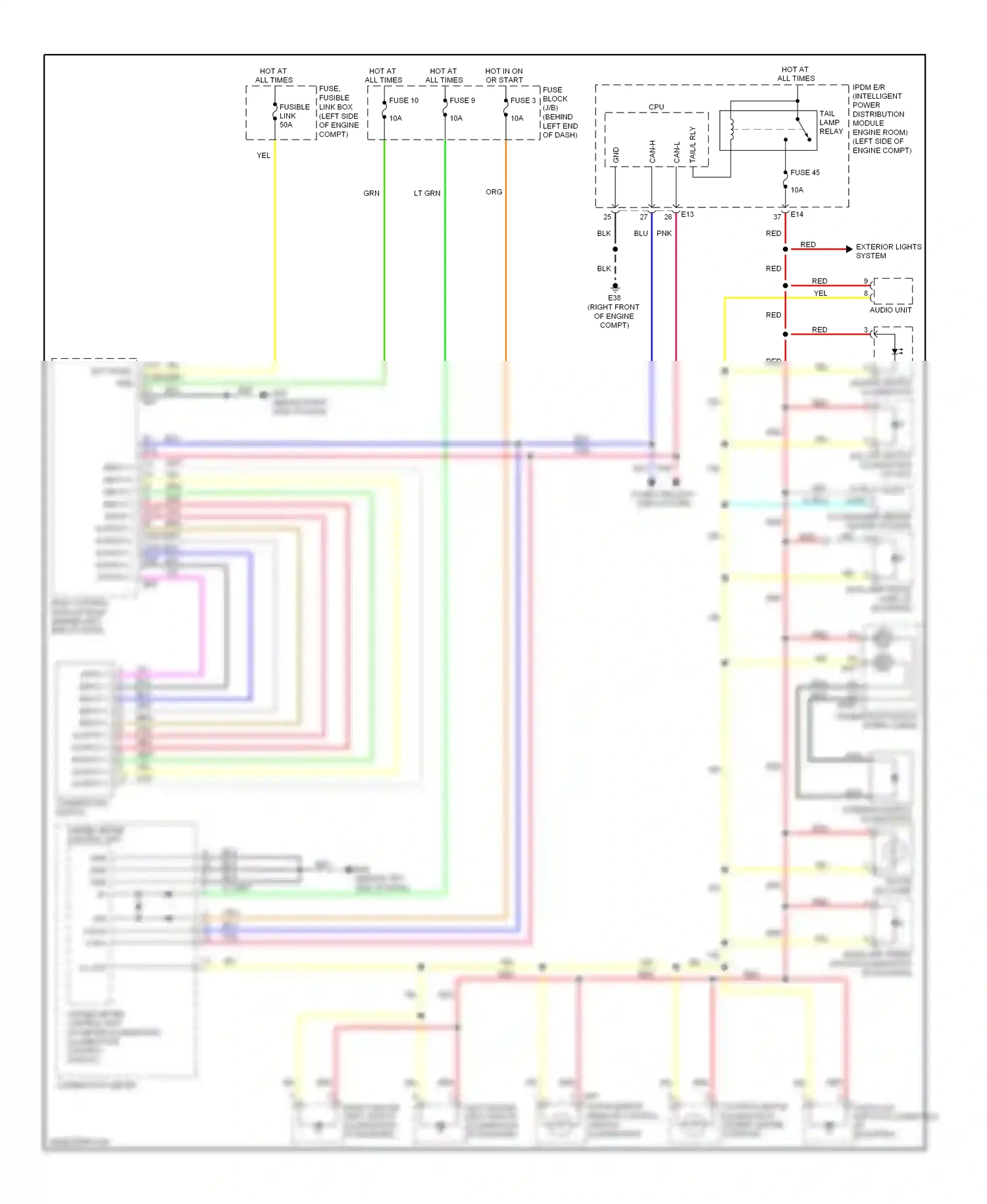 Wiring diagram nca for Nissan Rogue I (2007-2010) (16 of 25)