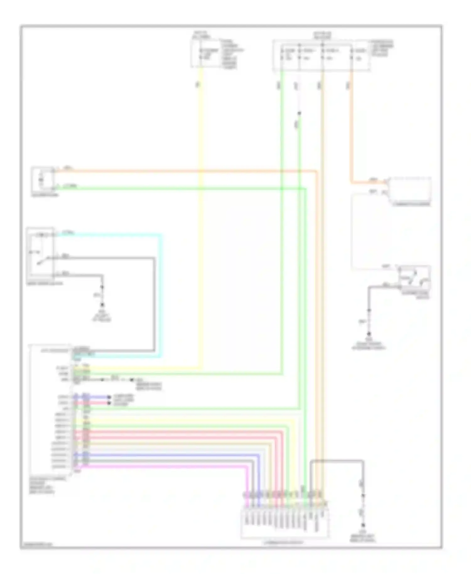 Wiring diagram output 4 for Nissan Rogue I (2007-2010) (4 of 4)