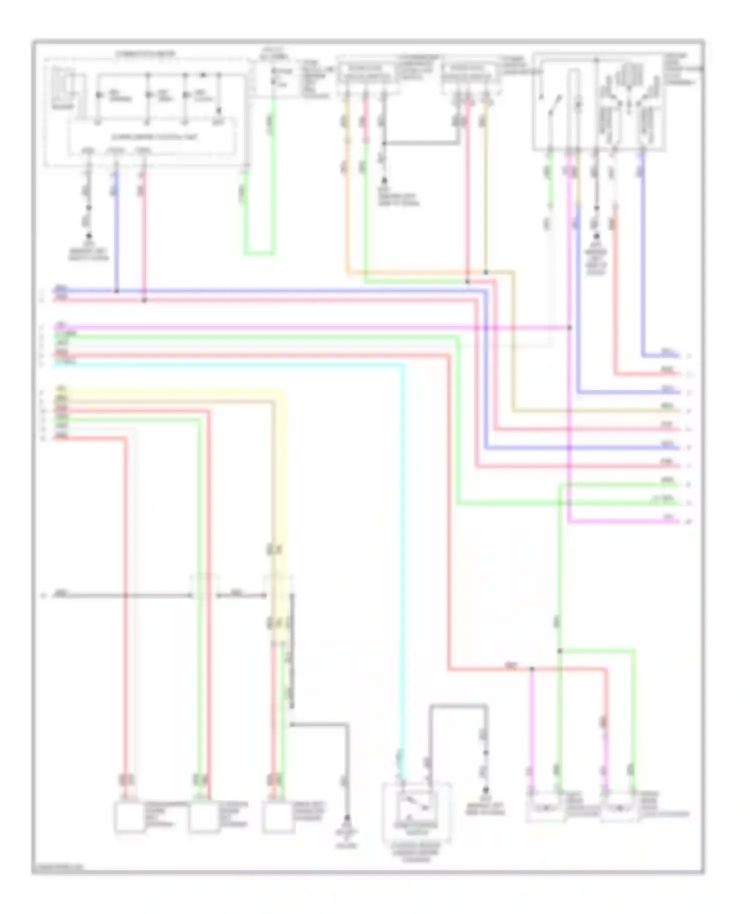 Wiring diagram rear seat inside key antenna for Nissan Rogue I (2007-2010) (1 of 1)