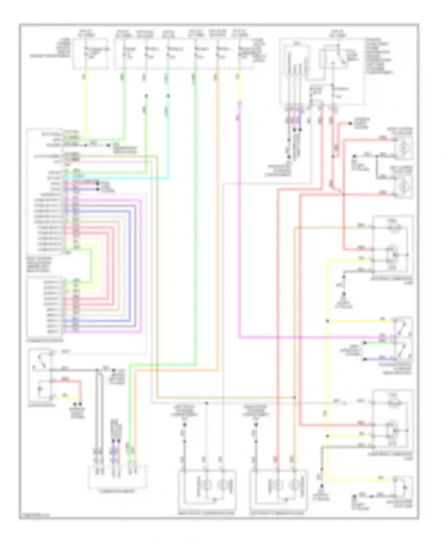 Wiring diagram shift interlock system for Nissan Rogue I (2007-2010) (1 of 1)