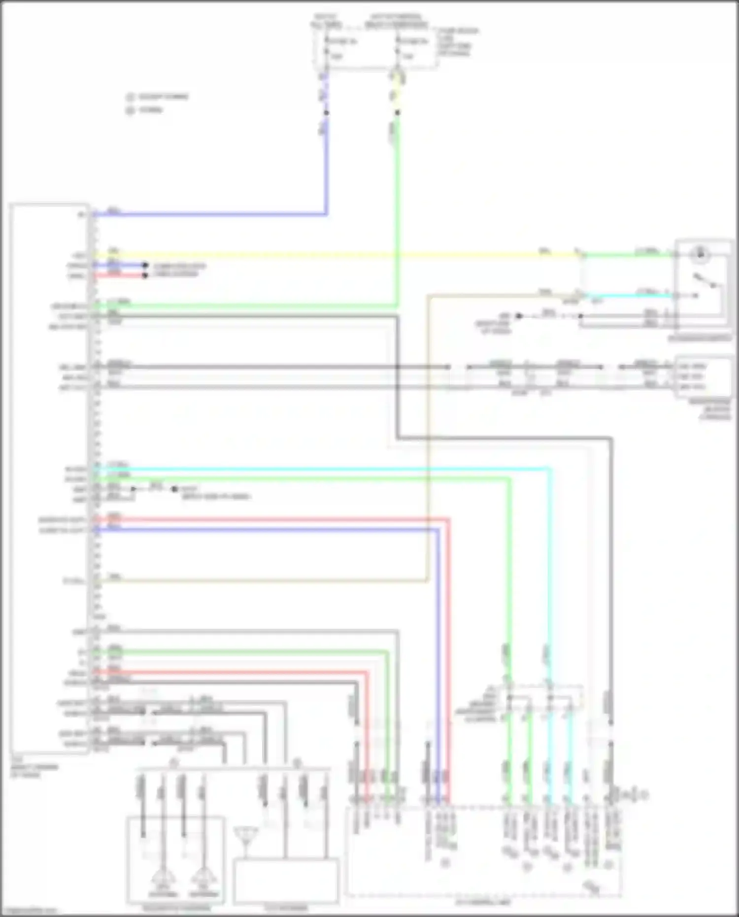 Car Wiring Diagrams for Rogue Nissan II facelift (2016-2020): Telematics circuit