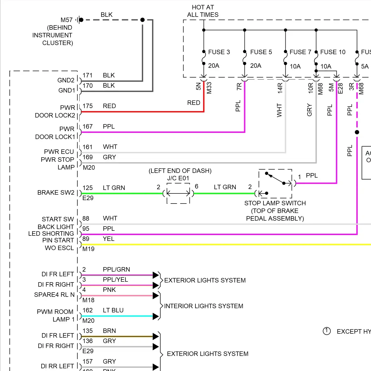 demo - Power door locks circuit, w/ intelligent key unit (1 of 2) Power door locks circuit, w/ intelligent key unit (1 of 2)