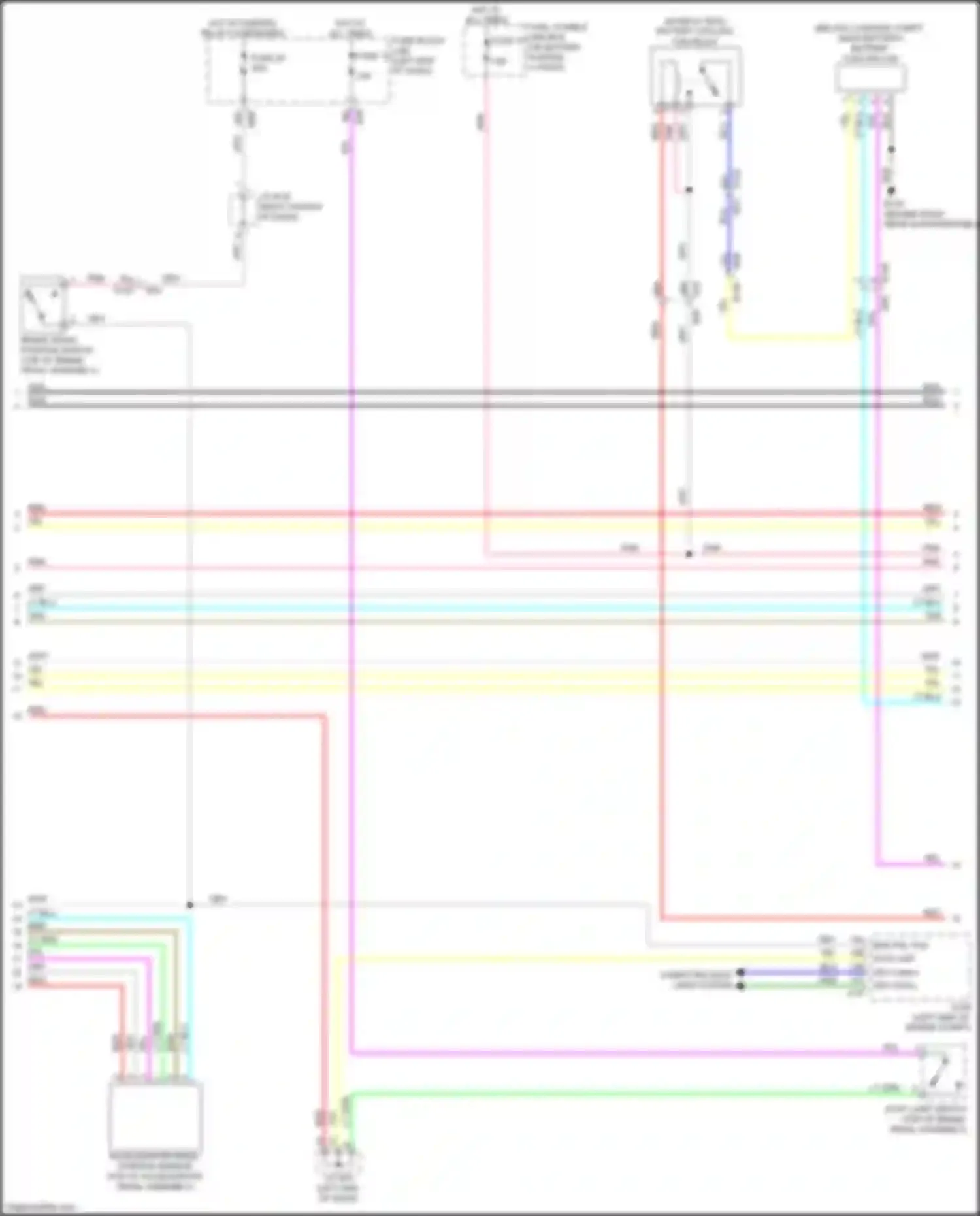 Wiring diagram accelerator pedal position sensor for Nissan Rogue II facelift (2016-2020) (3 of 4)