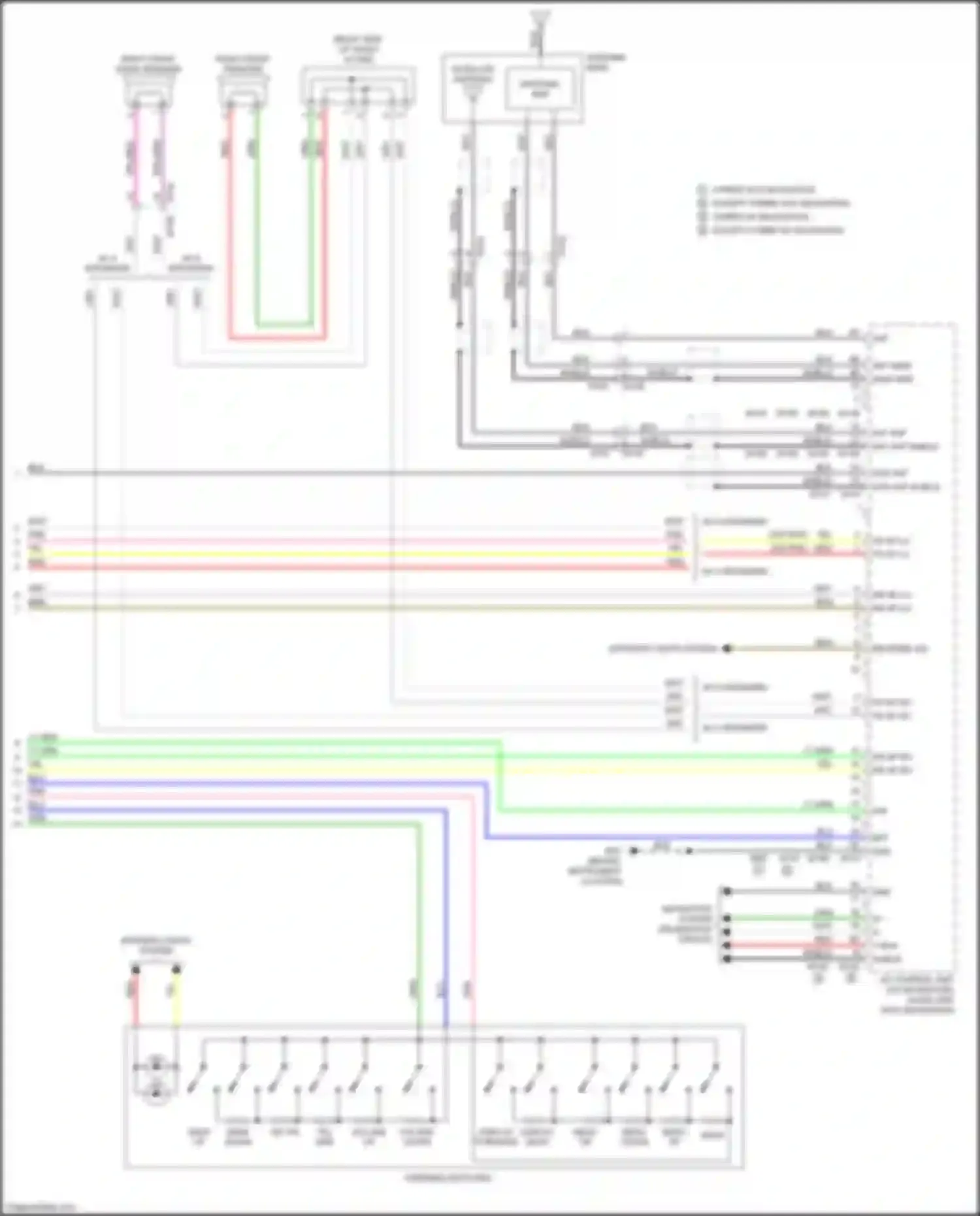 Wiring diagram ant b+ for Nissan Rogue II facelift (2016-2020) (2 of 4)