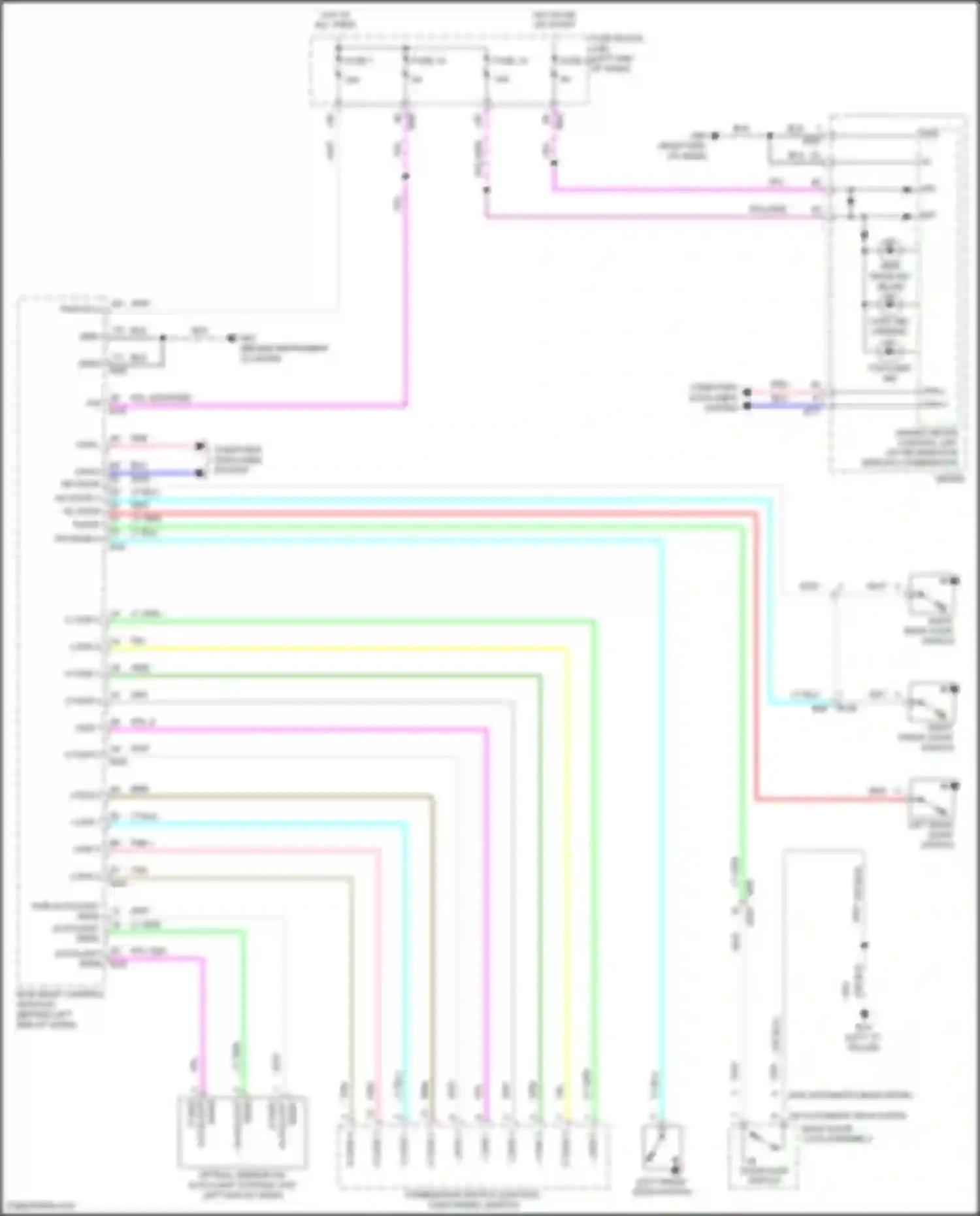 Wiring diagram autolight sens for Nissan Rogue II facelift (2016-2020) (1 of 2)