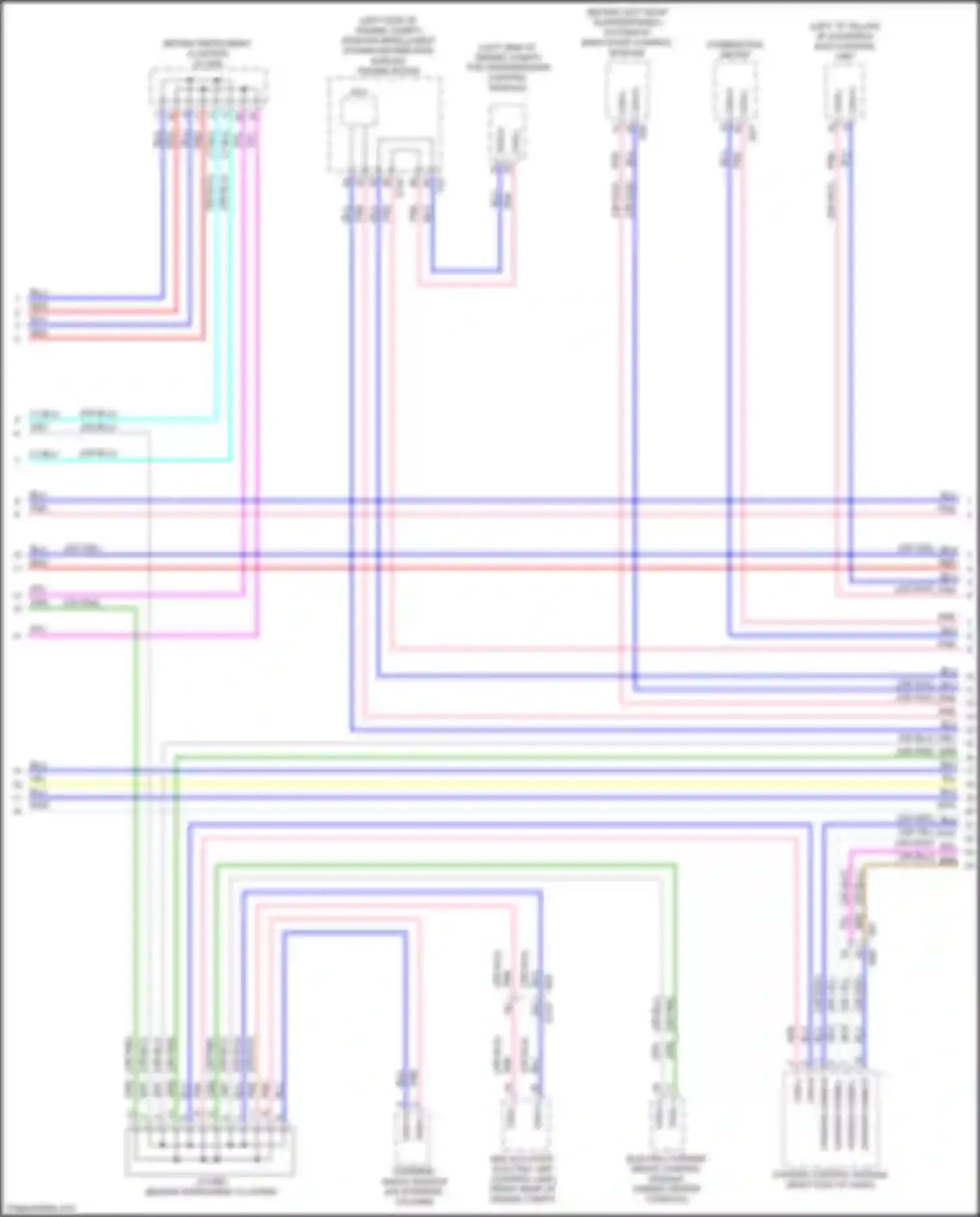 Wiring diagram automatic back door control module for Nissan Rogue II facelift (2016-2020) (4 of 6)