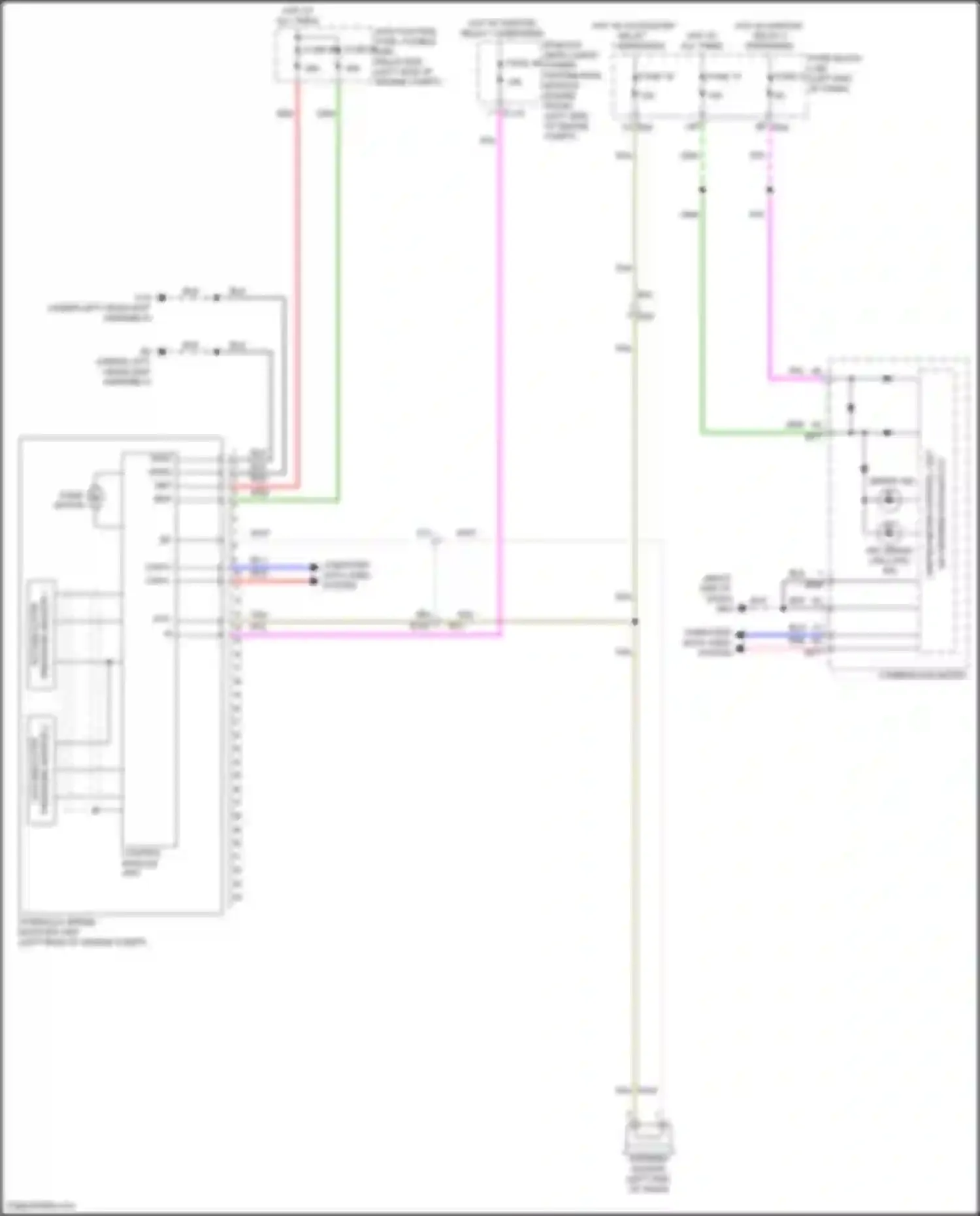 Wiring diagram combination meter for Nissan Rogue II facelift (2016-2020) (16 of 42)