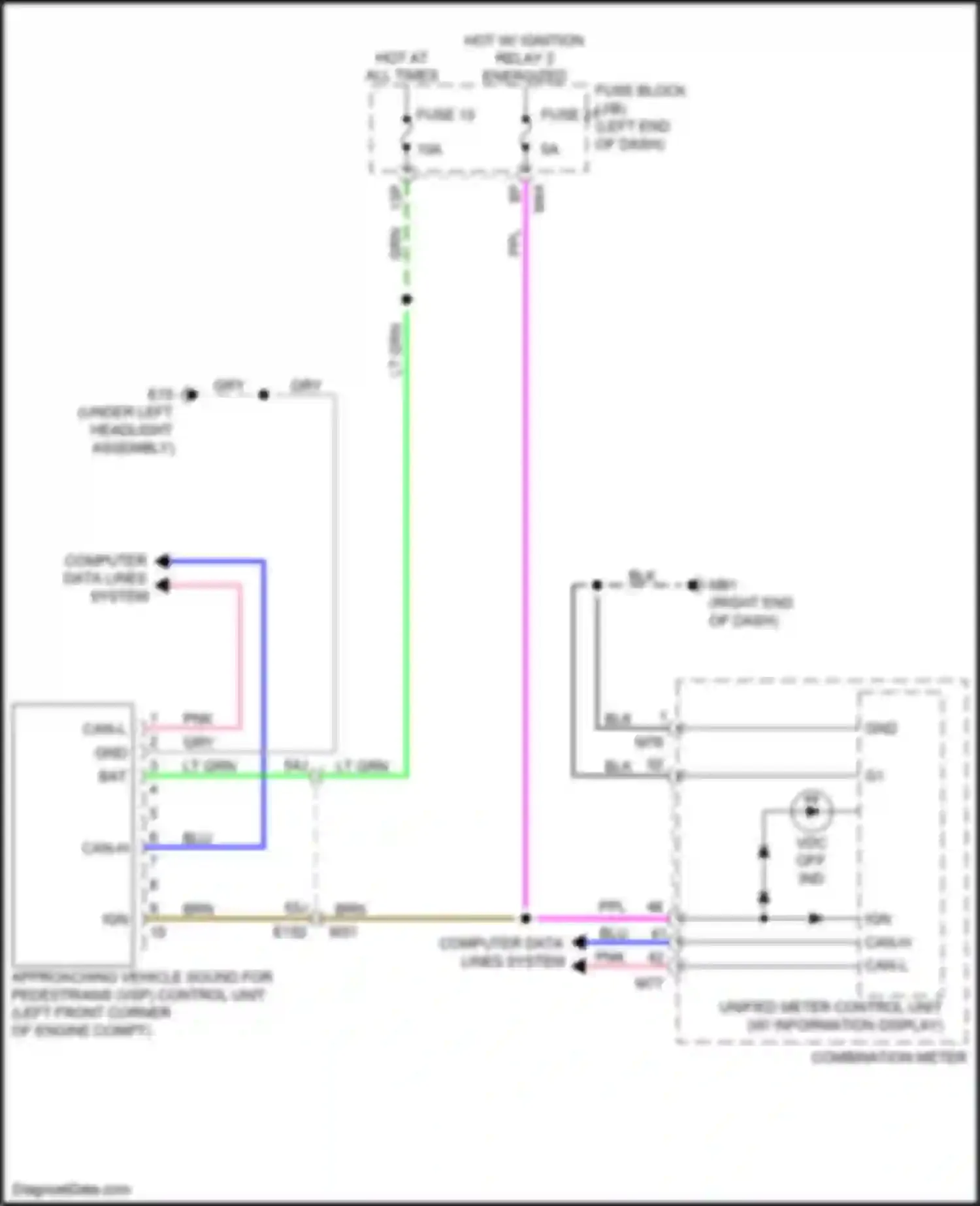 Wiring diagram computer data lines system for Nissan Rogue II facelift (2016-2020) (93 of 96)
