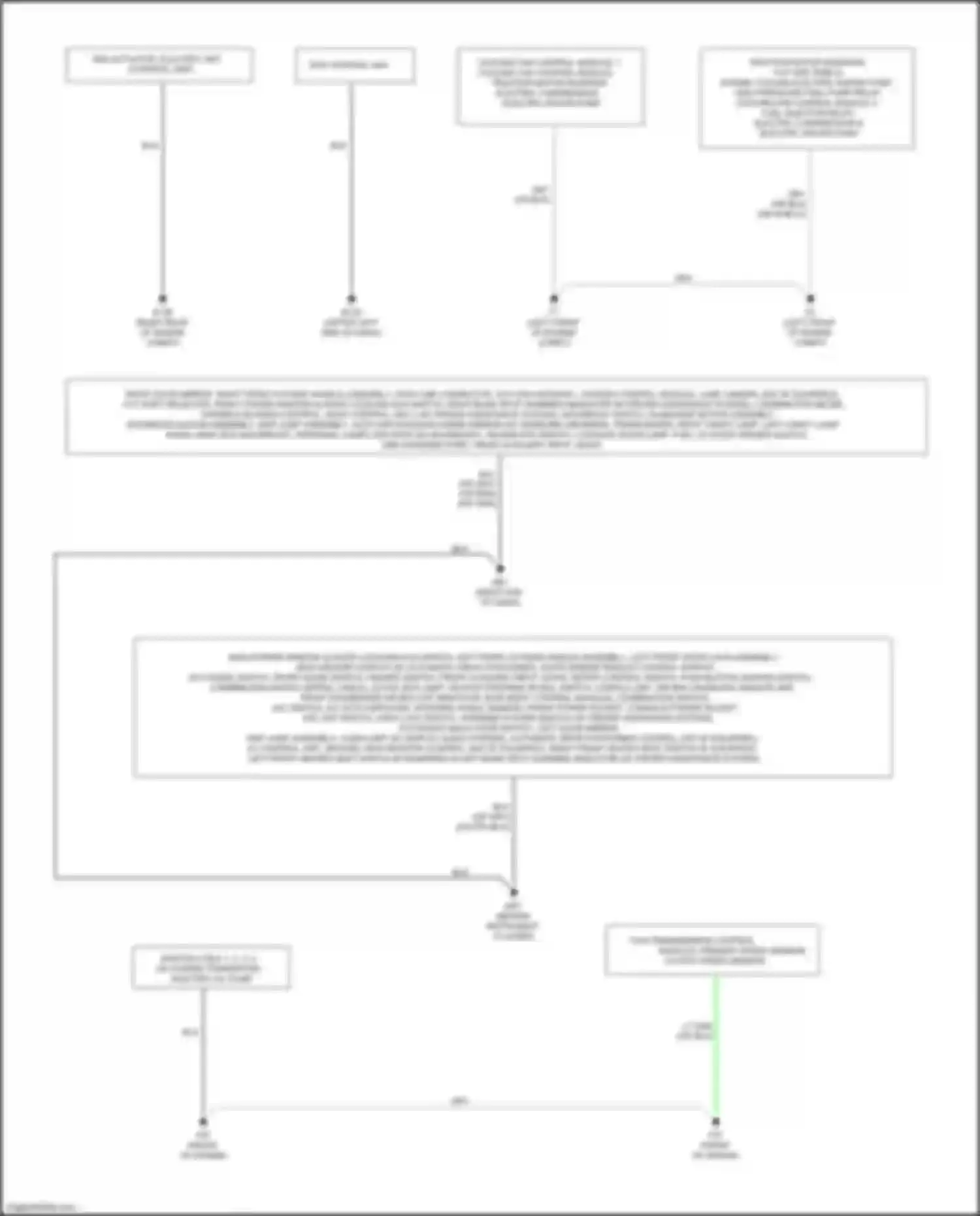 Wiring diagram cooling fan control module 1, cooling fan control module 2, for Nissan Rogue II facelift (2016-2020) (1 of 1)