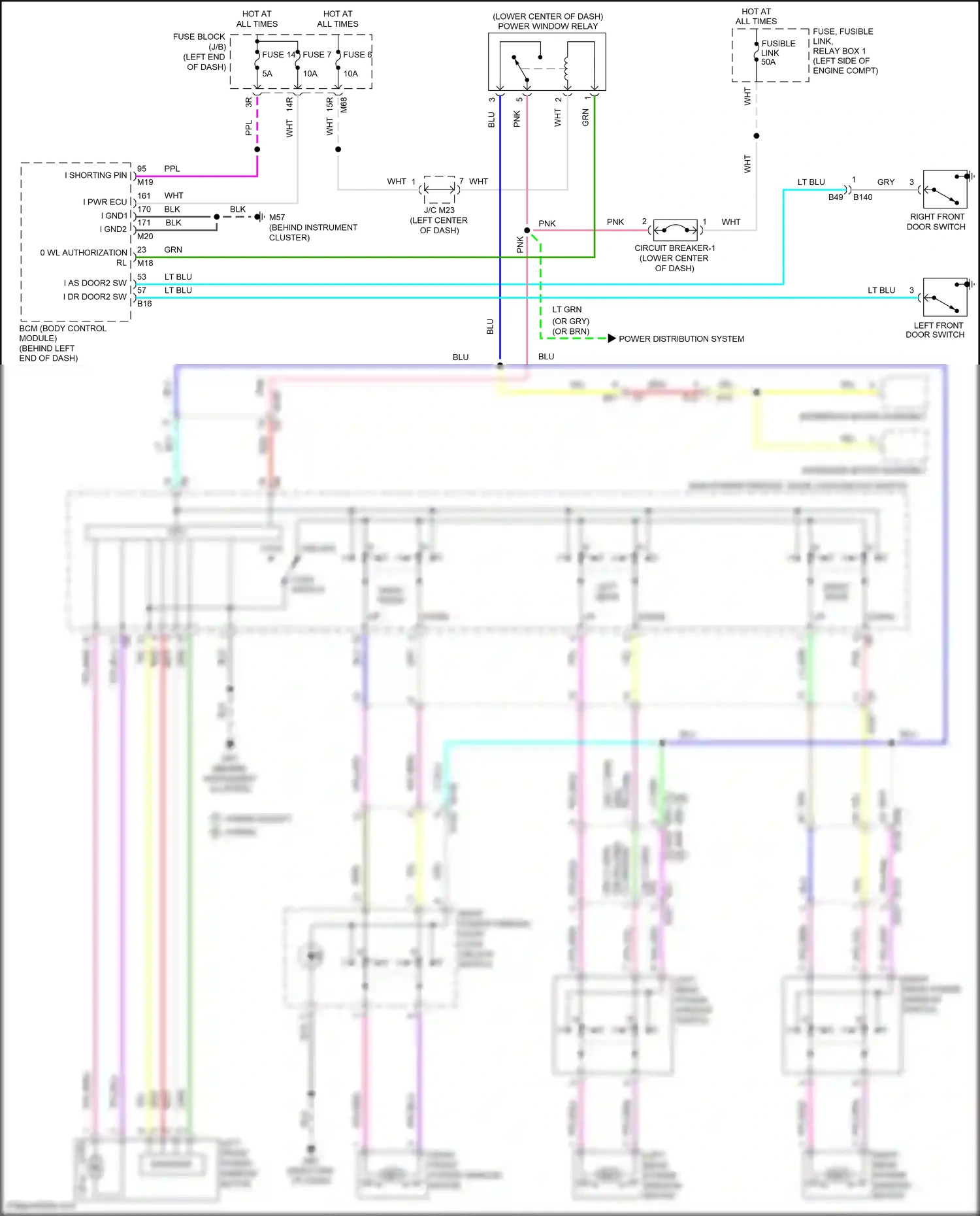 Wiring diagram down up for Nissan Rogue II facelift (2016-2020) (1 of 1)