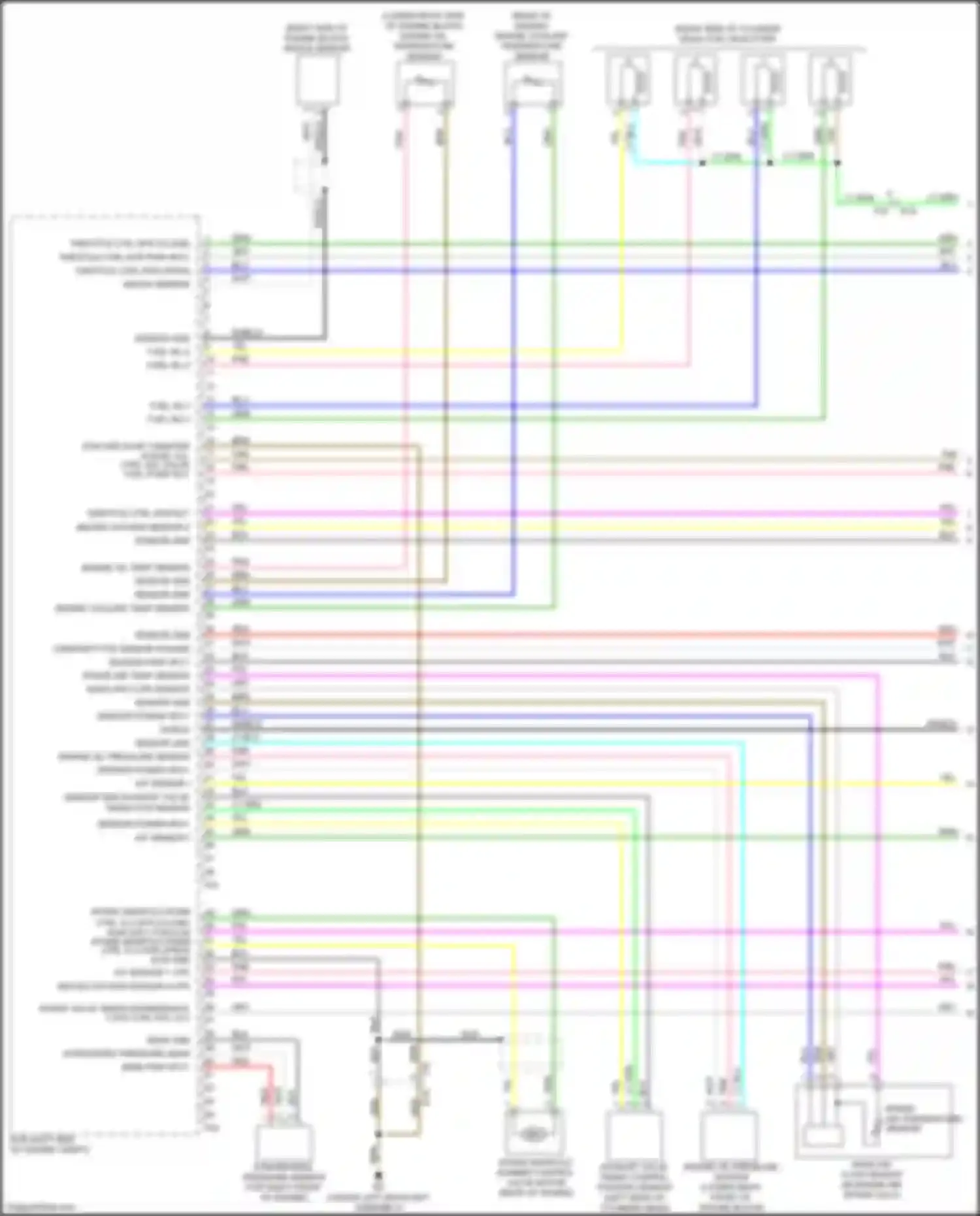 Wiring diagram engine coolant temperature sensor for Nissan Rogue II facelift (2016-2020) (4 of 4)