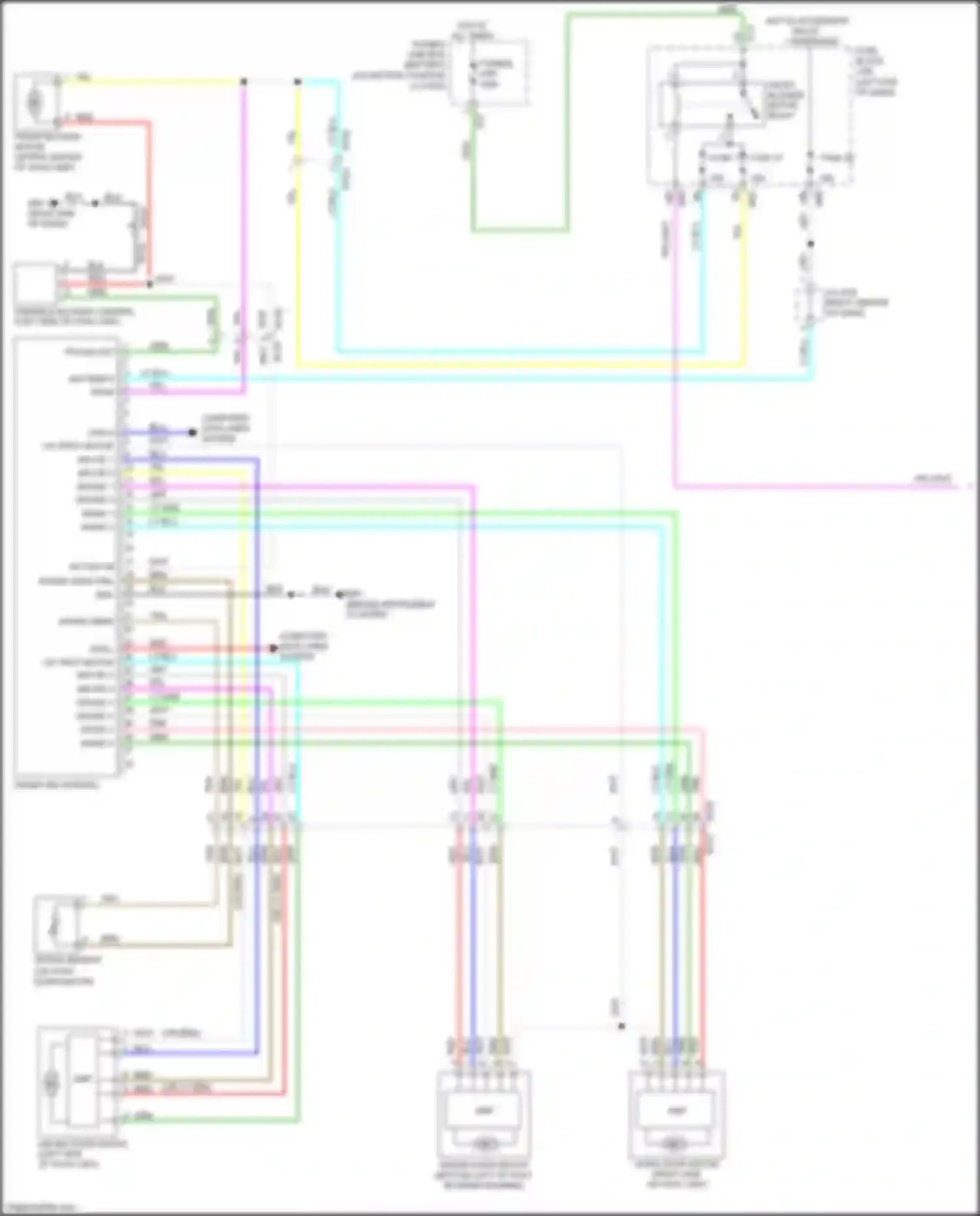 Wiring diagram fuse 17 for Nissan Rogue II facelift (2016-2020) (2 of 2)