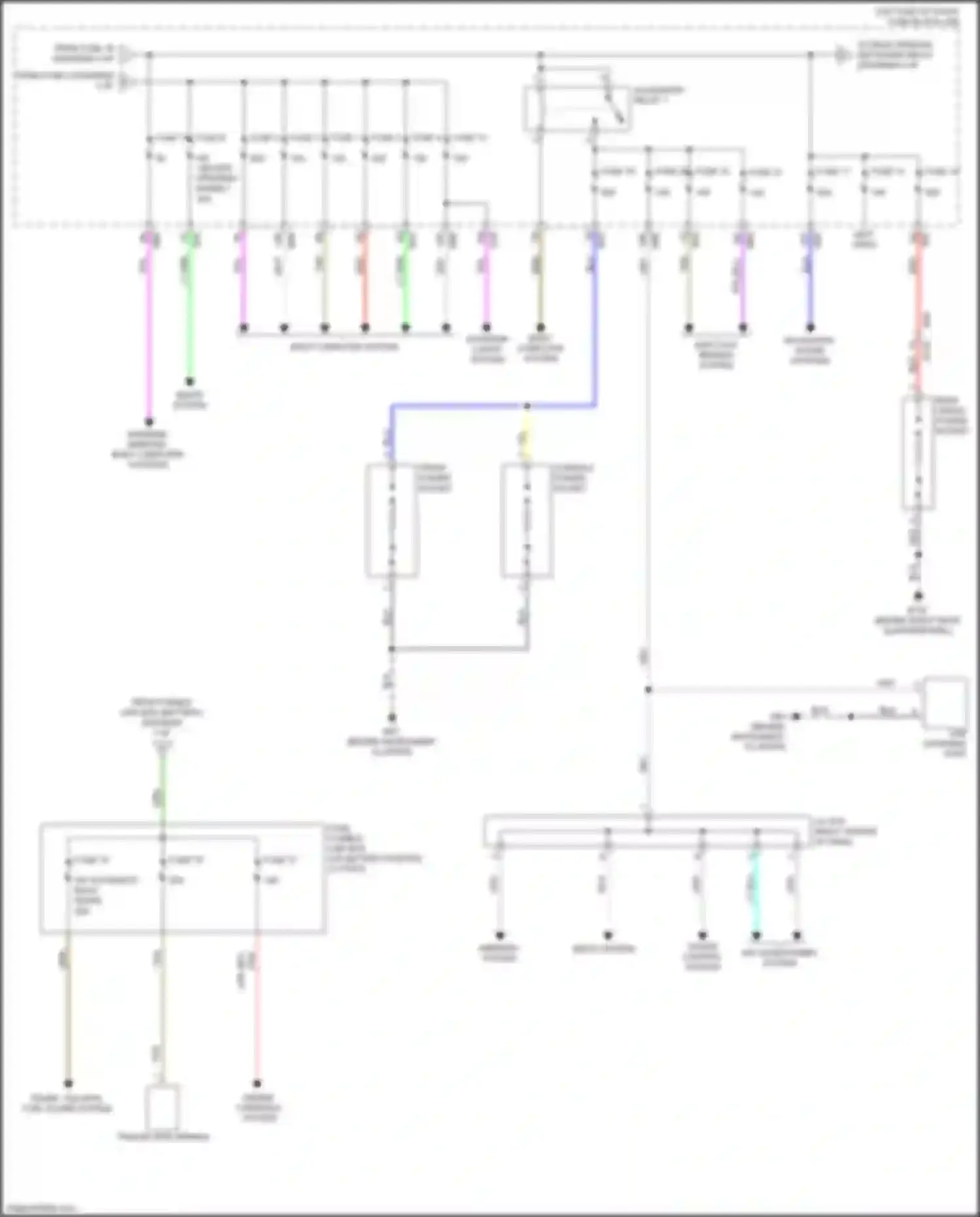 Wiring diagram fuse 3 for Nissan Rogue II facelift (2016-2020) (8 of 10)