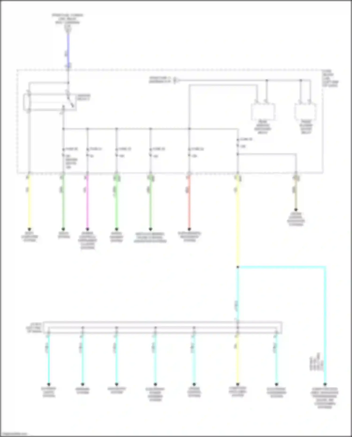 Wiring diagram fuse 30 for Nissan Rogue II facelift (2016-2020) (19 of 31)
