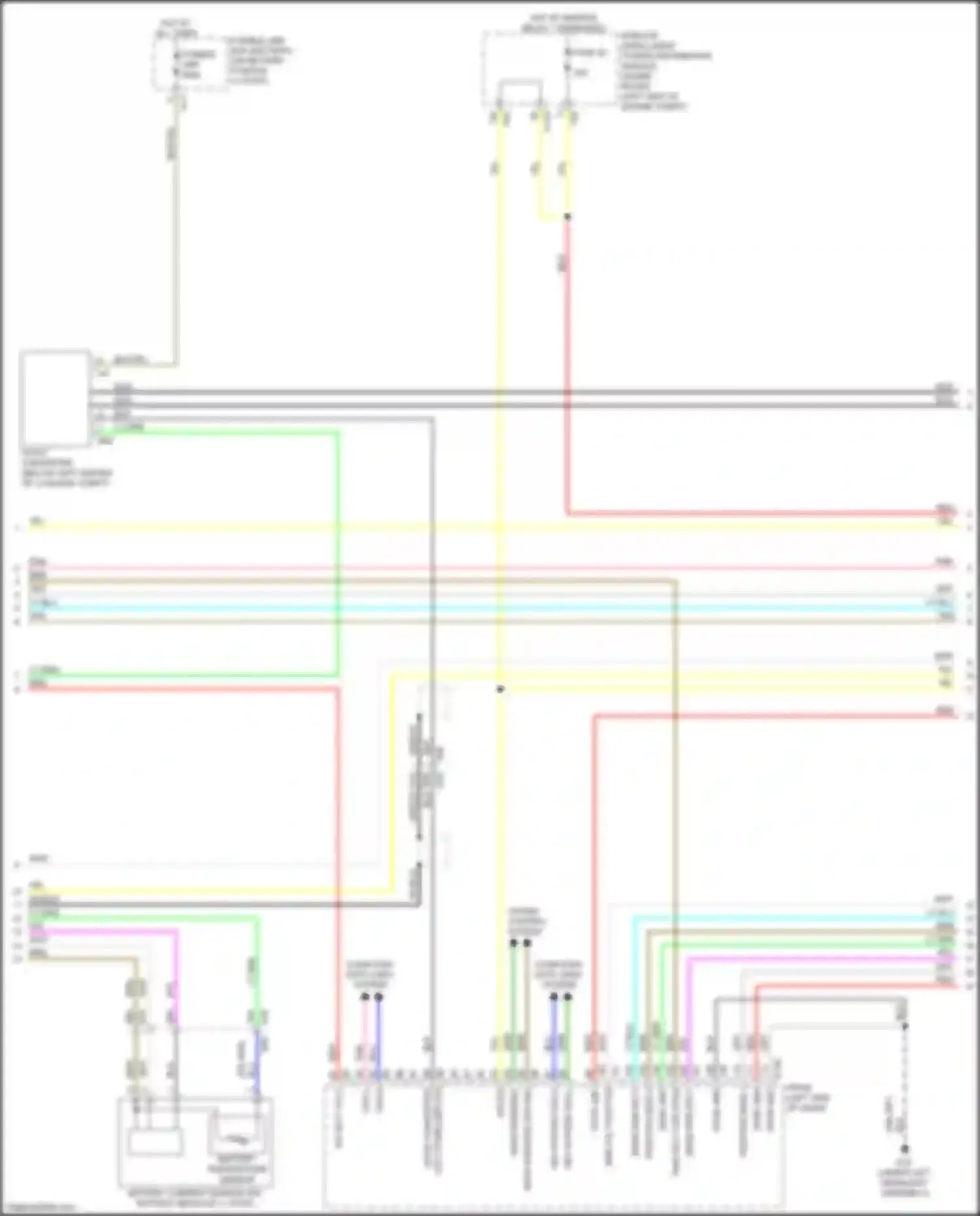 Wiring diagram fusible link f for Nissan Rogue II facelift (2016-2020) (3 of 3)