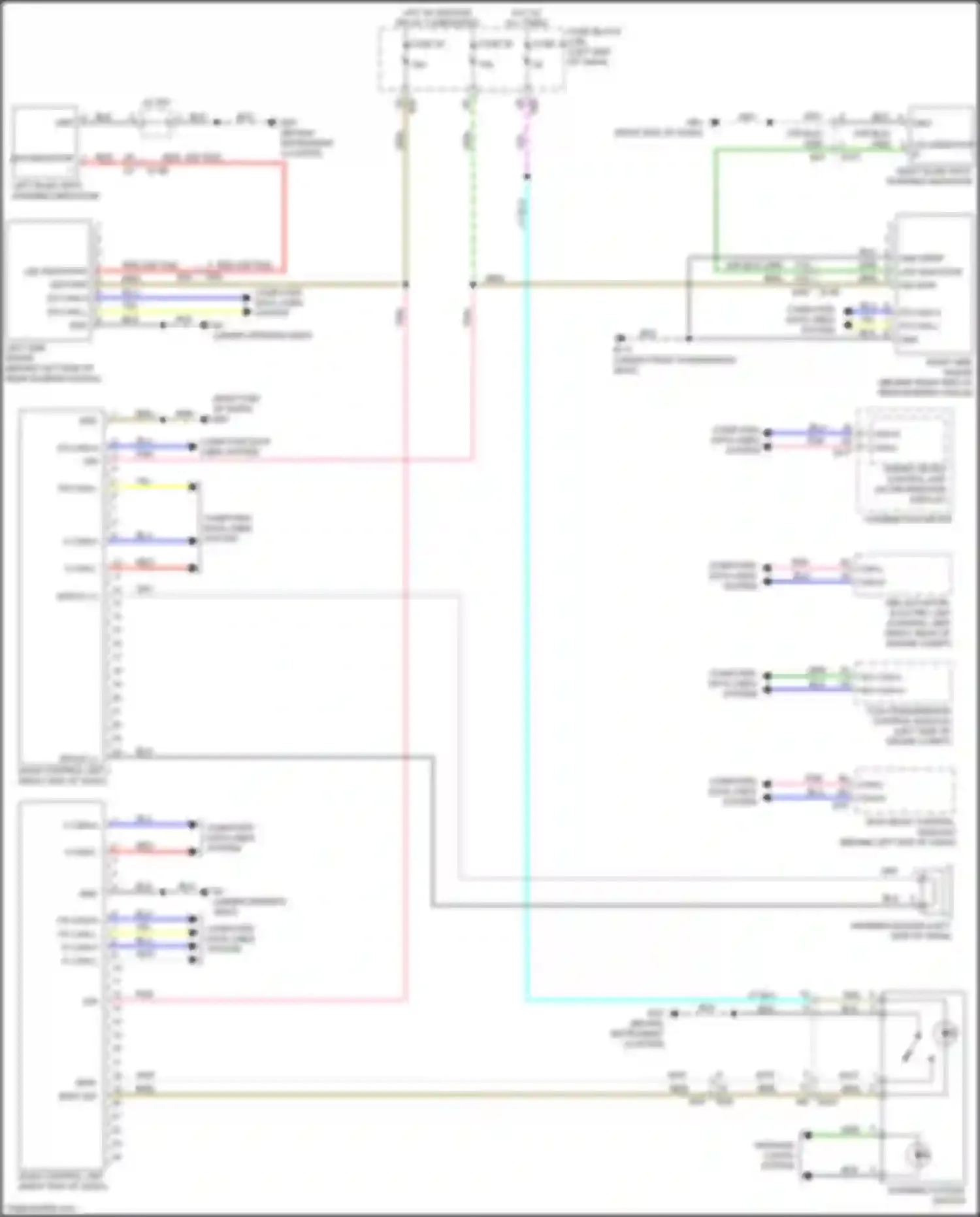 Wiring diagram hev can-l for Nissan Rogue II facelift (2016-2020) (2 of 6)